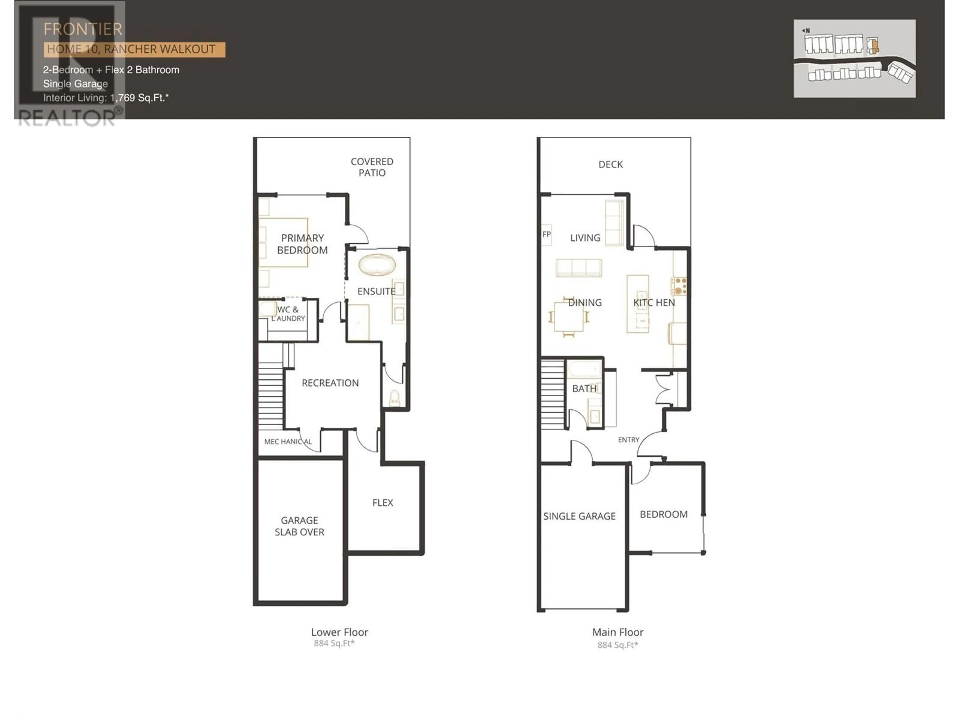 Floor plan for 2835 Canyon Crest Drive Unit# 10, West Kelowna British Columbia V4T0G8