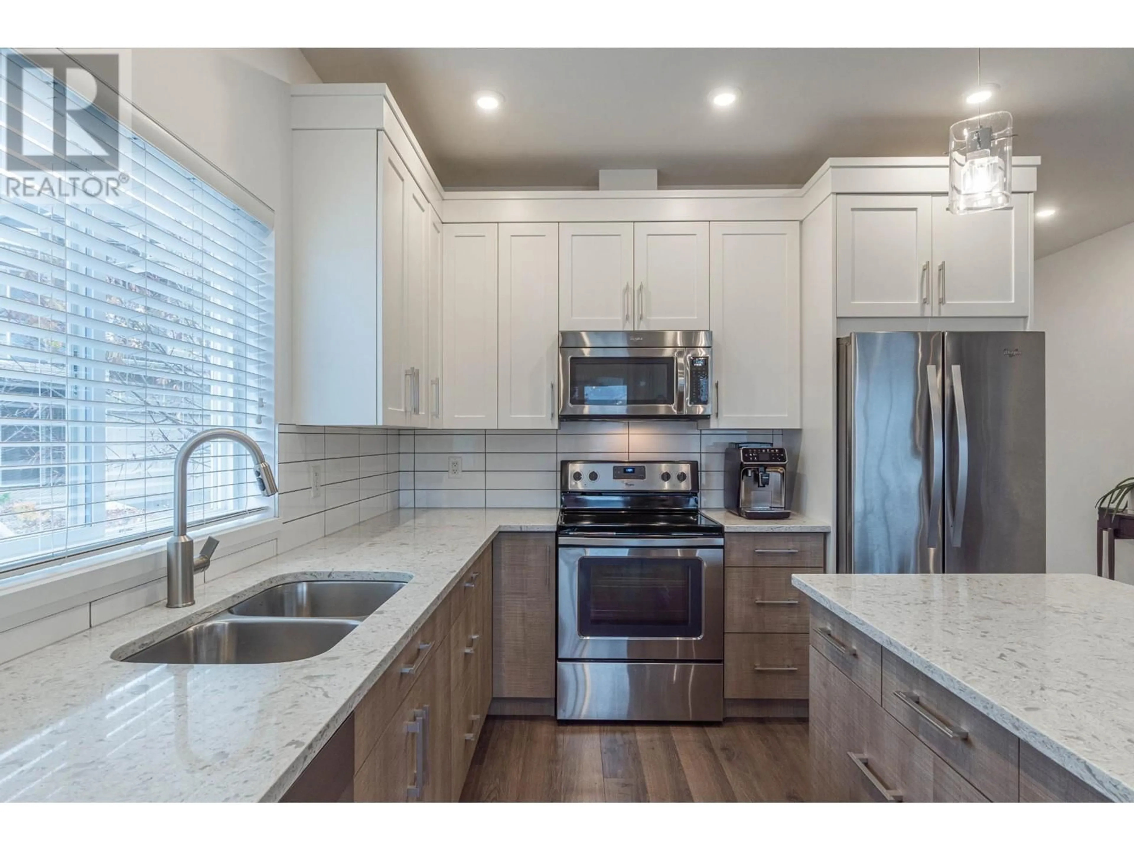 Open concept kitchen, ceramic/tile floor for 1993 Qu'Appelle Boulevard Unit# 130, Kamloops British Columbia V2E0C2