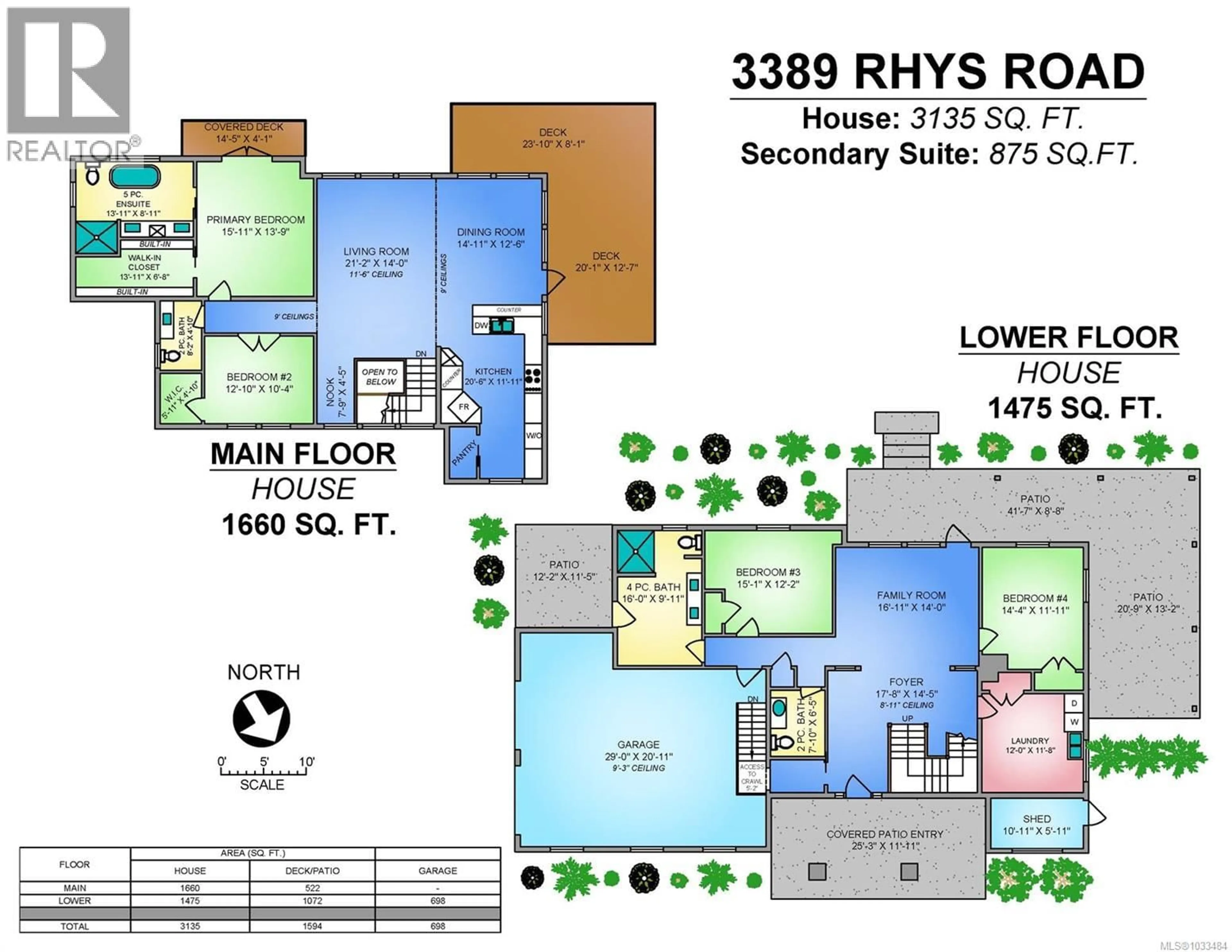 Floor plan for 3389 RHYS ROAD, Courtenay British Columbia V9N0B7