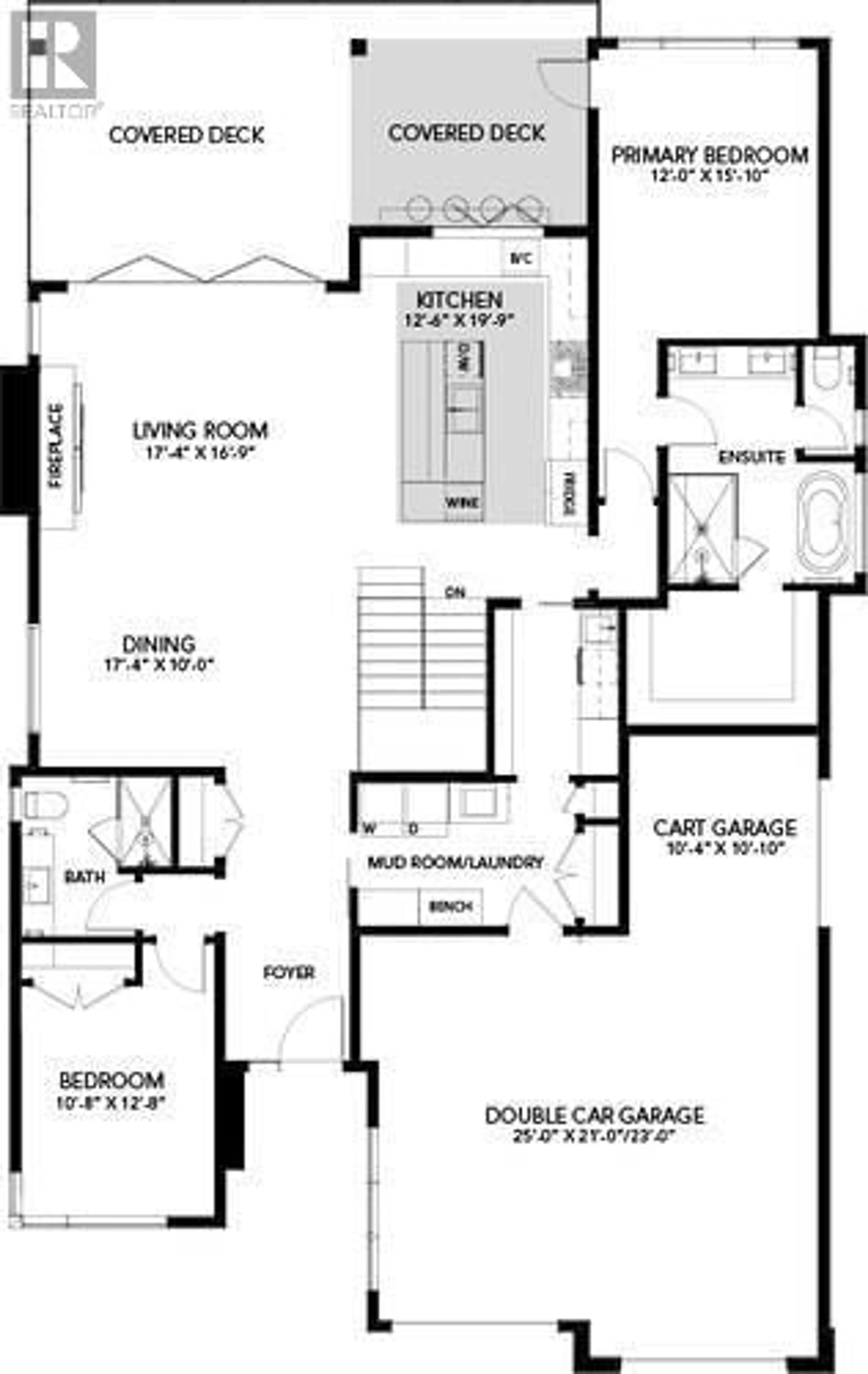 Floor plan for 124 WILDSONG CRESCENT WEST, Vernon British Columbia V1H0A8