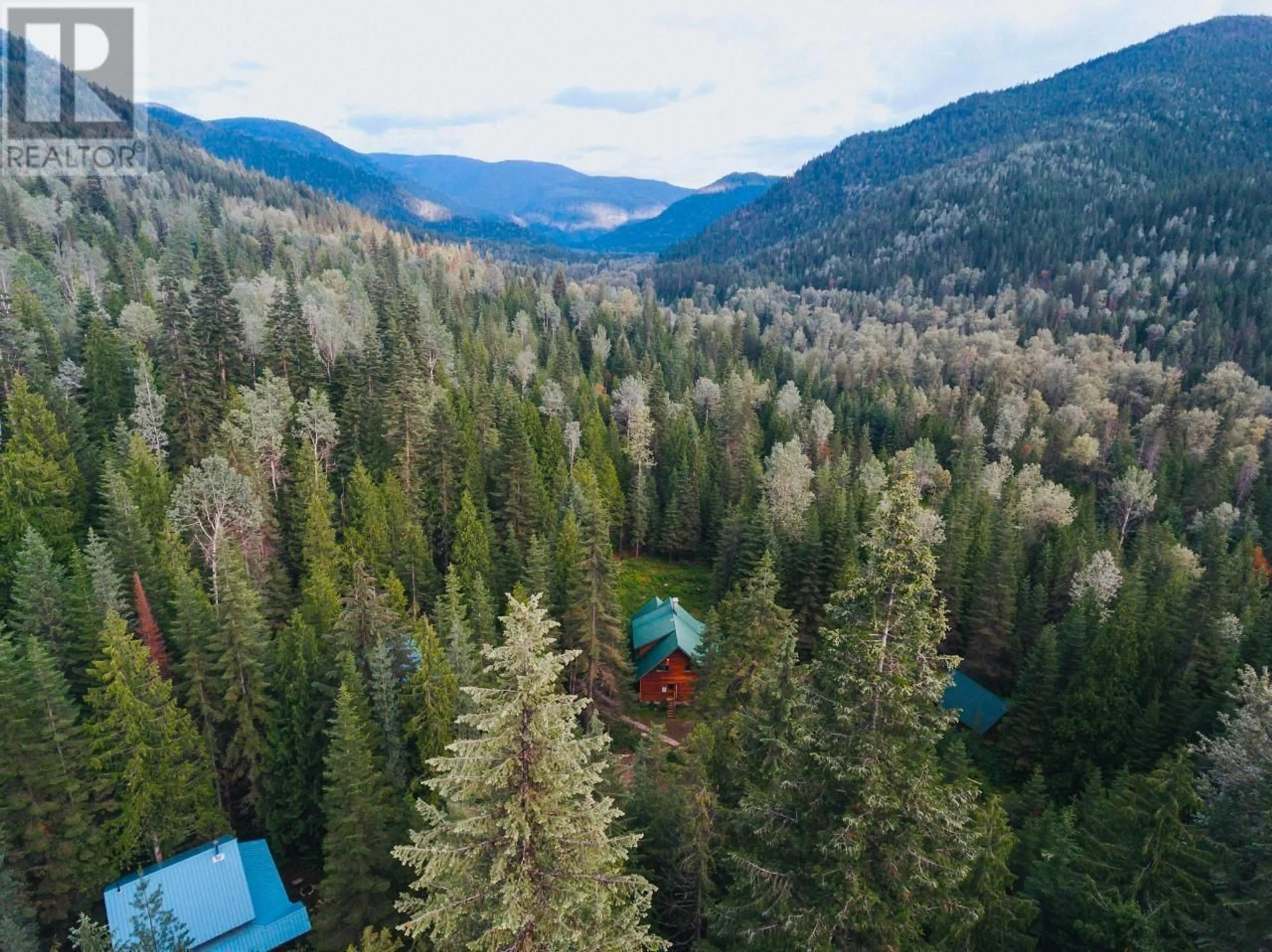 A pic from outside/outdoor area/front of a property/back of a property/a pic from drone, forest/trees view for 6225 PORTO RICO YMIR Road, Ymir British Columbia V0G2K0