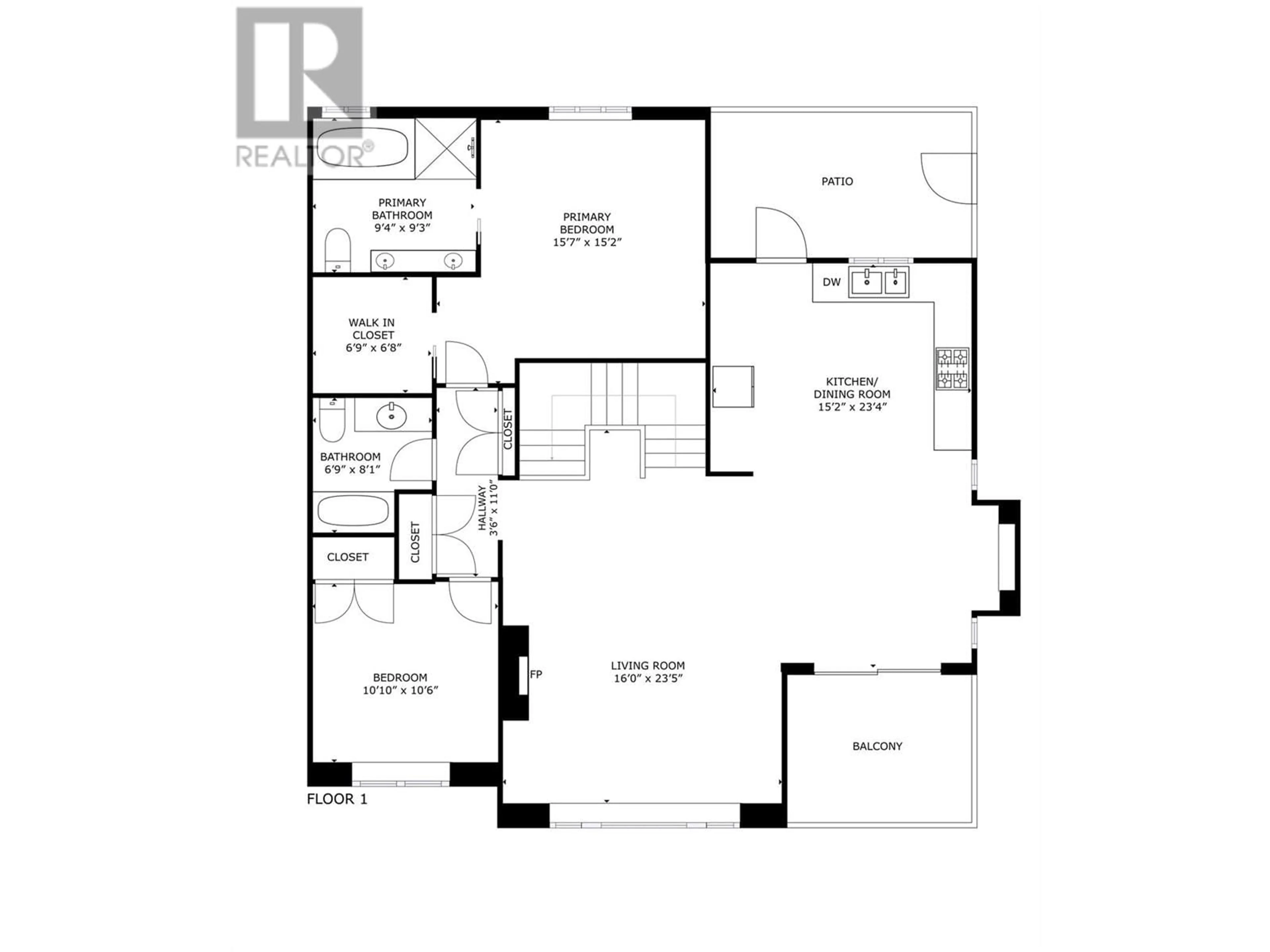 Floor plan for 555 Tungsten Court Unit# 8, Kelowna British Columbia V1W4W8