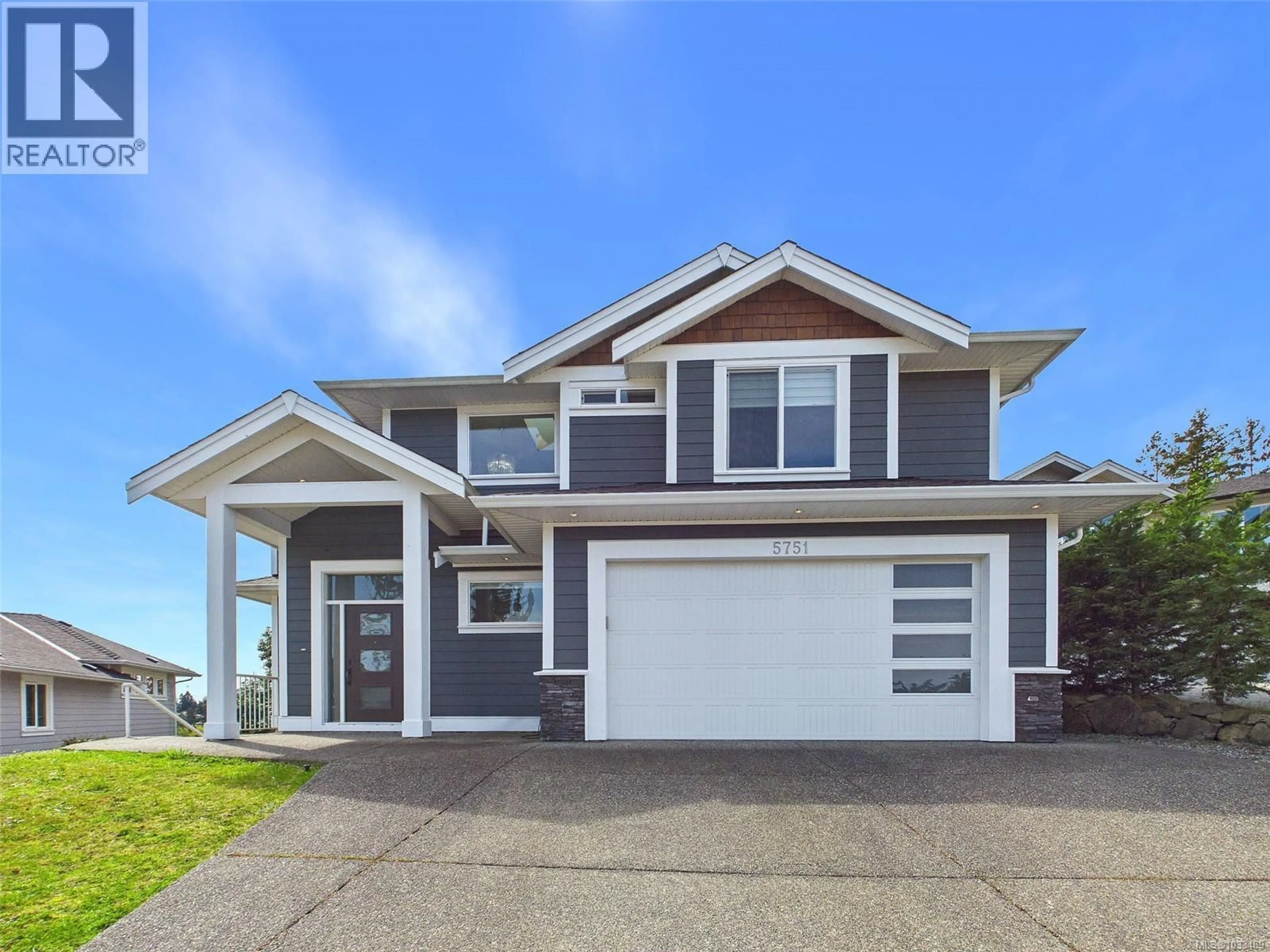 Home with vinyl exterior material, street for 5751 LINYARD ROAD, Nanaimo British Columbia V9T0K2