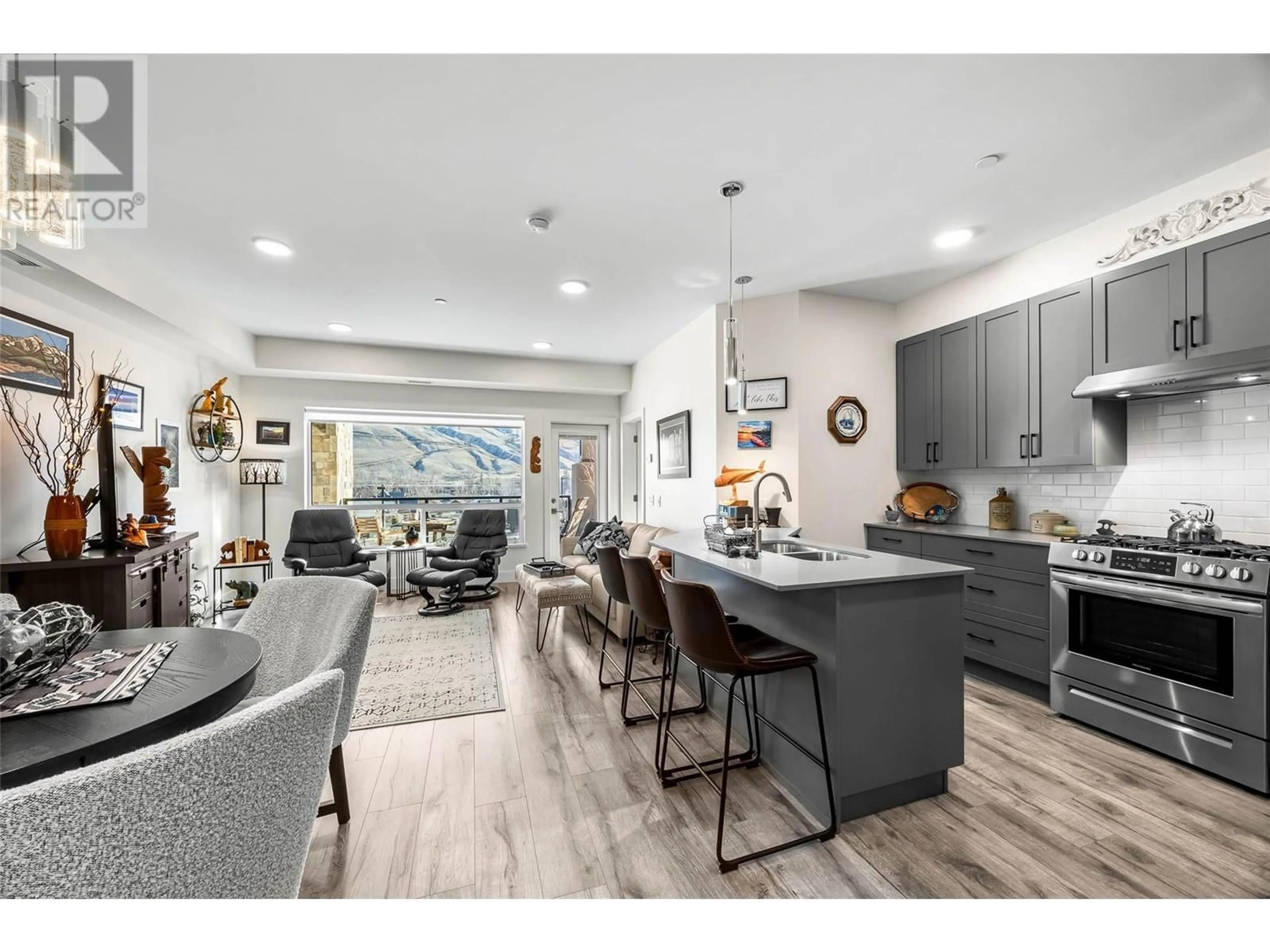 Open concept kitchen, unknown for 651 Dunes Drive Unit# 204, Kamloops British Columbia V2B8M8