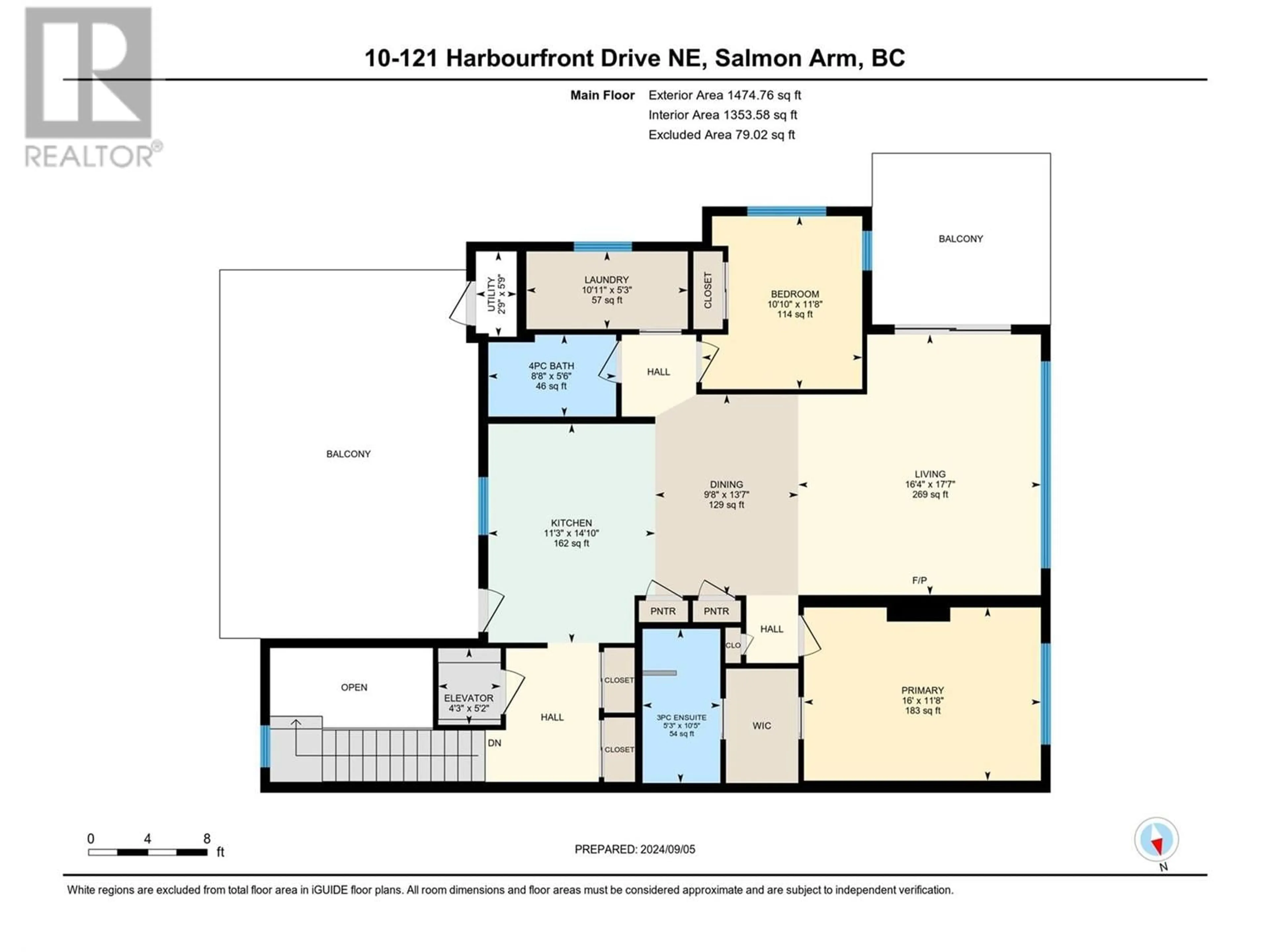 Floor plan for 121 Harbourfront Drive NE Unit# 10, Salmon Arm British Columbia V1E2T3