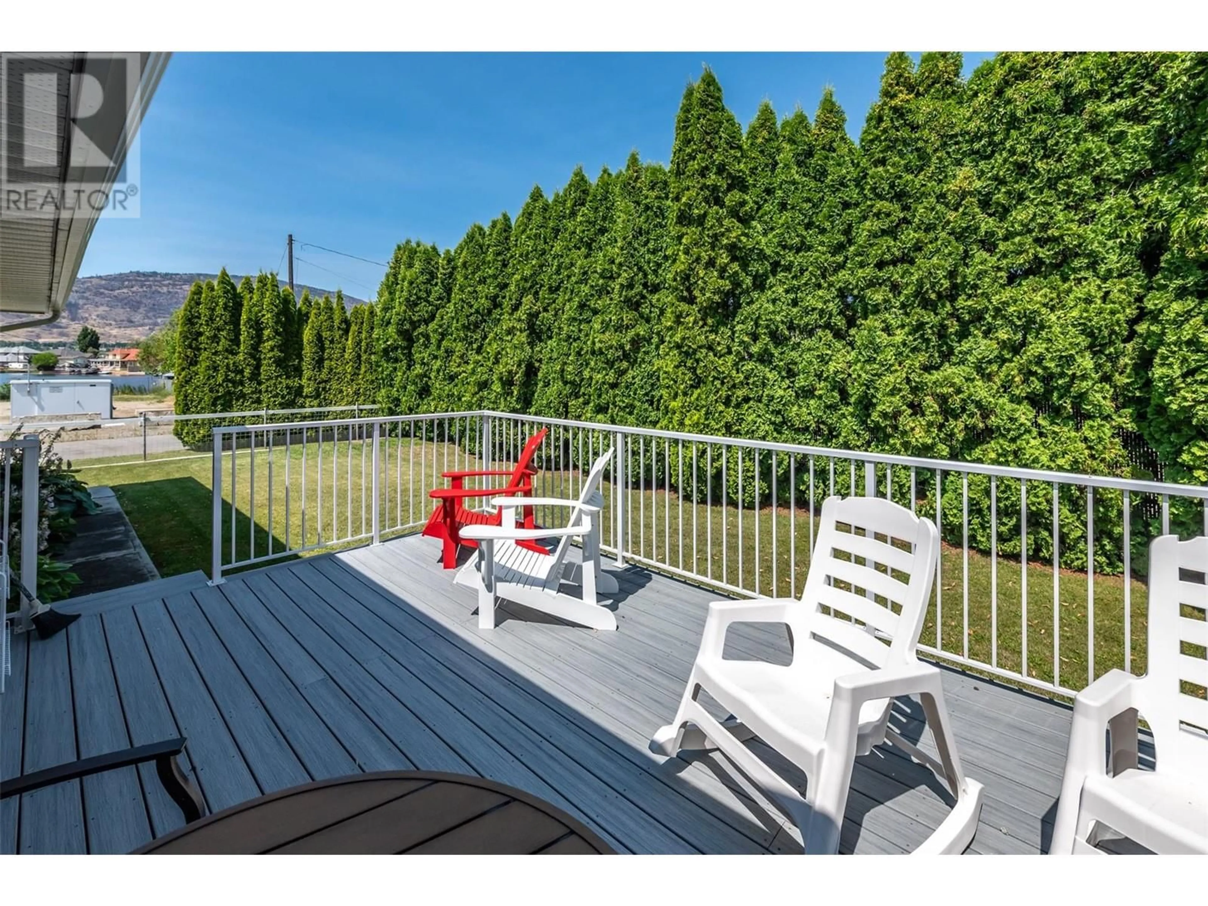 Patio, water/lake/river/ocean view for 44 BAYVIEW CRESCENT, Osoyoos British Columbia V0H1V6