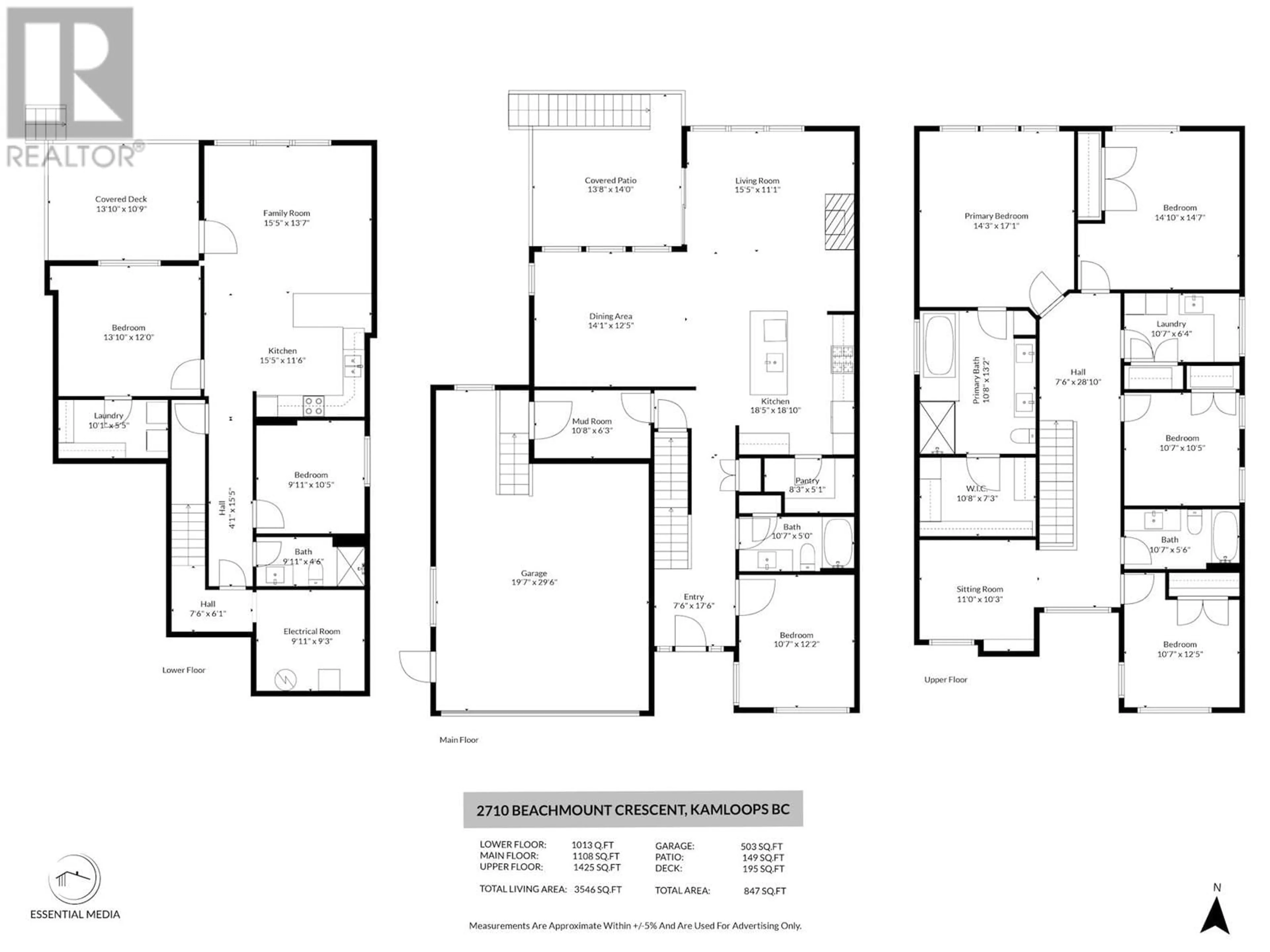 Floor plan for 2710 BEACHMOUNT Crescent, Kamloops British Columbia V2B0E6