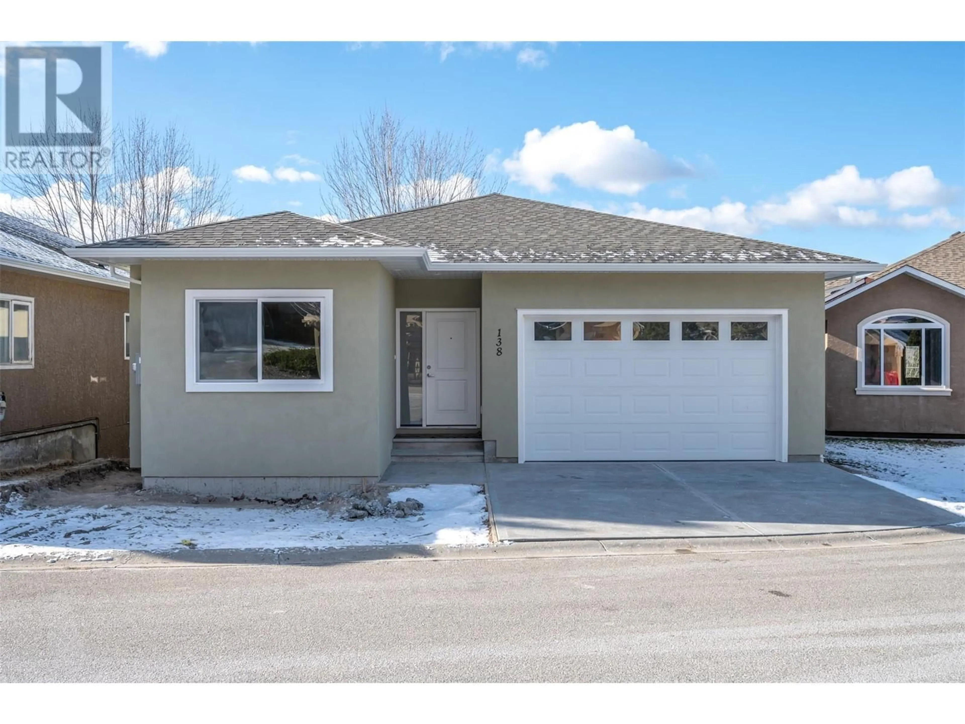 Home with vinyl exterior material, street for 695 Pineview Road Unit# 138, Penticton British Columbia V2A7S8