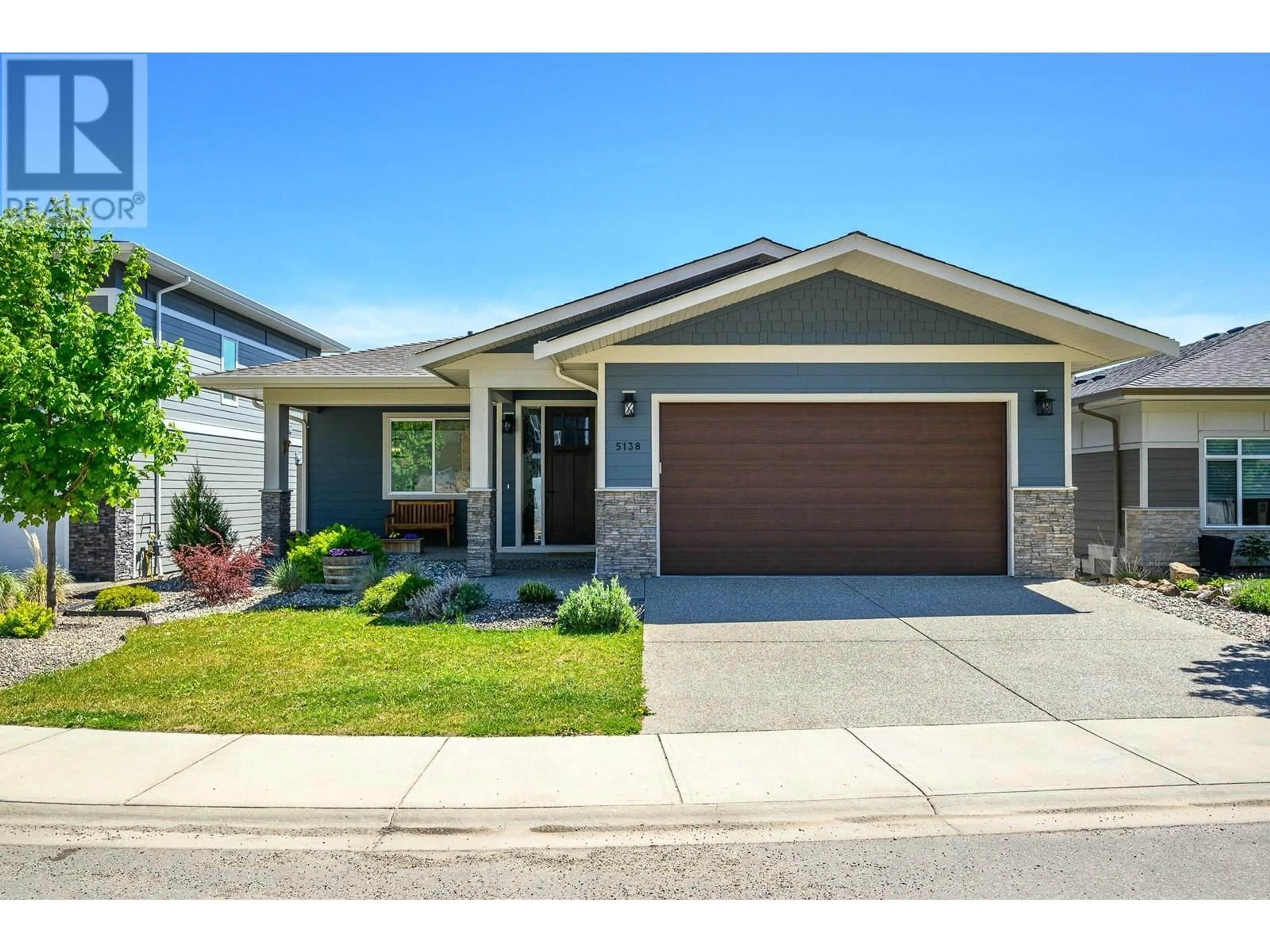 Home with brick exterior material, street for 5138 TURTLE POND PLACE, Vernon British Columbia V1T9Y2