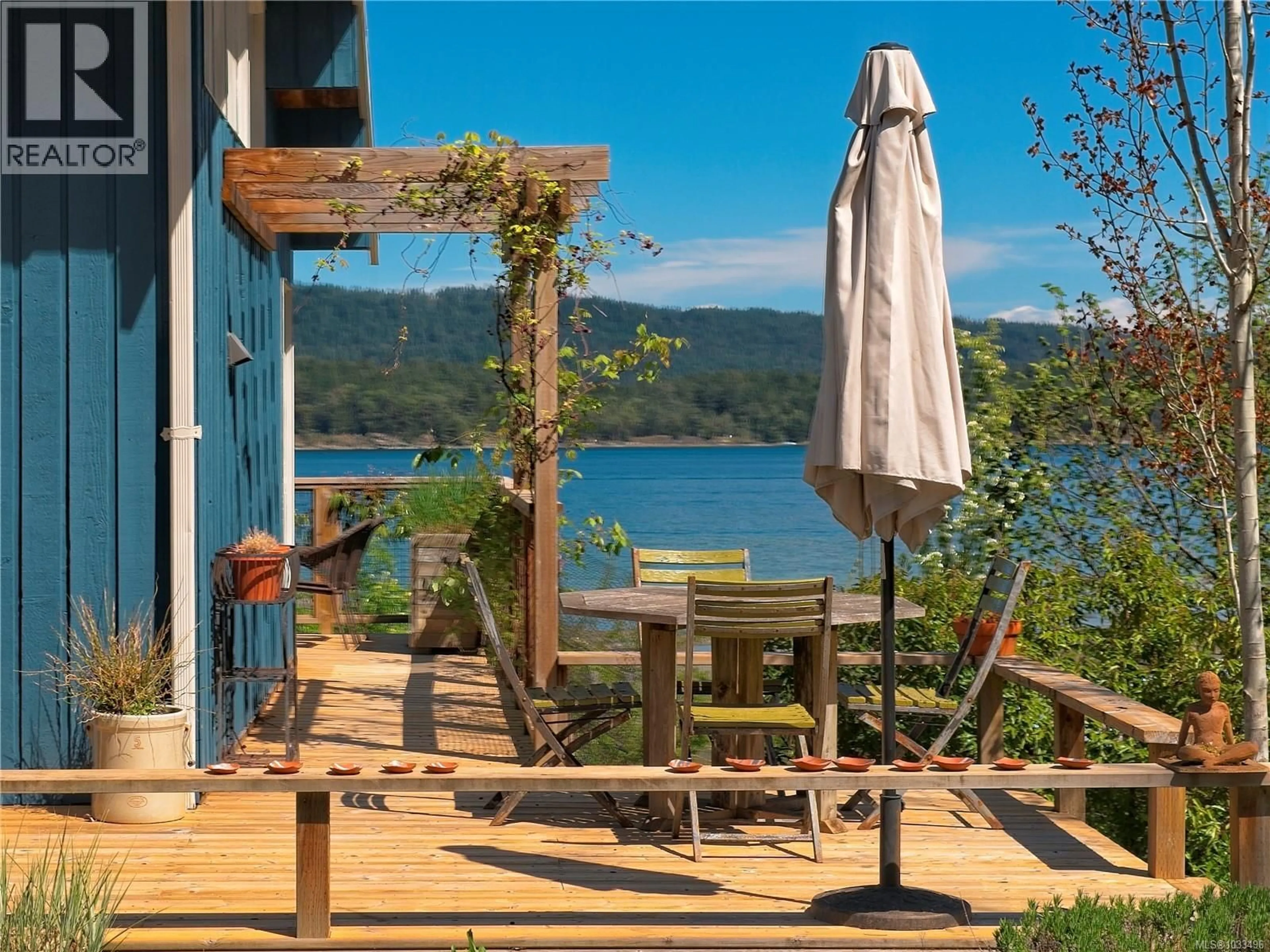 Patio, water/lake/river/ocean view for 1607 NORTH BEACH ROAD, Salt Spring British Columbia V8K1A8