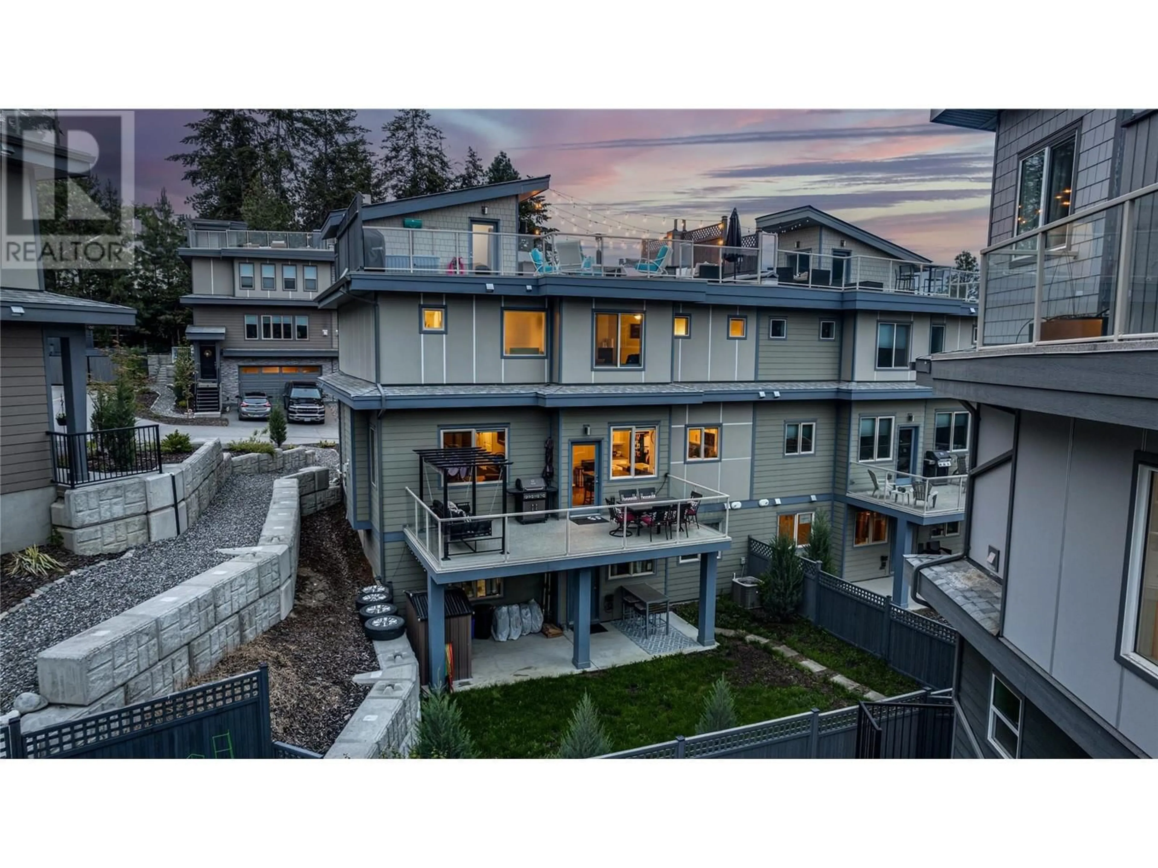 A pic from outside/outdoor area/front of a property/back of a property/a pic from drone, mountain view for 2893 Robinson Road Unit# 2, Lake Country British Columbia V4V1H8