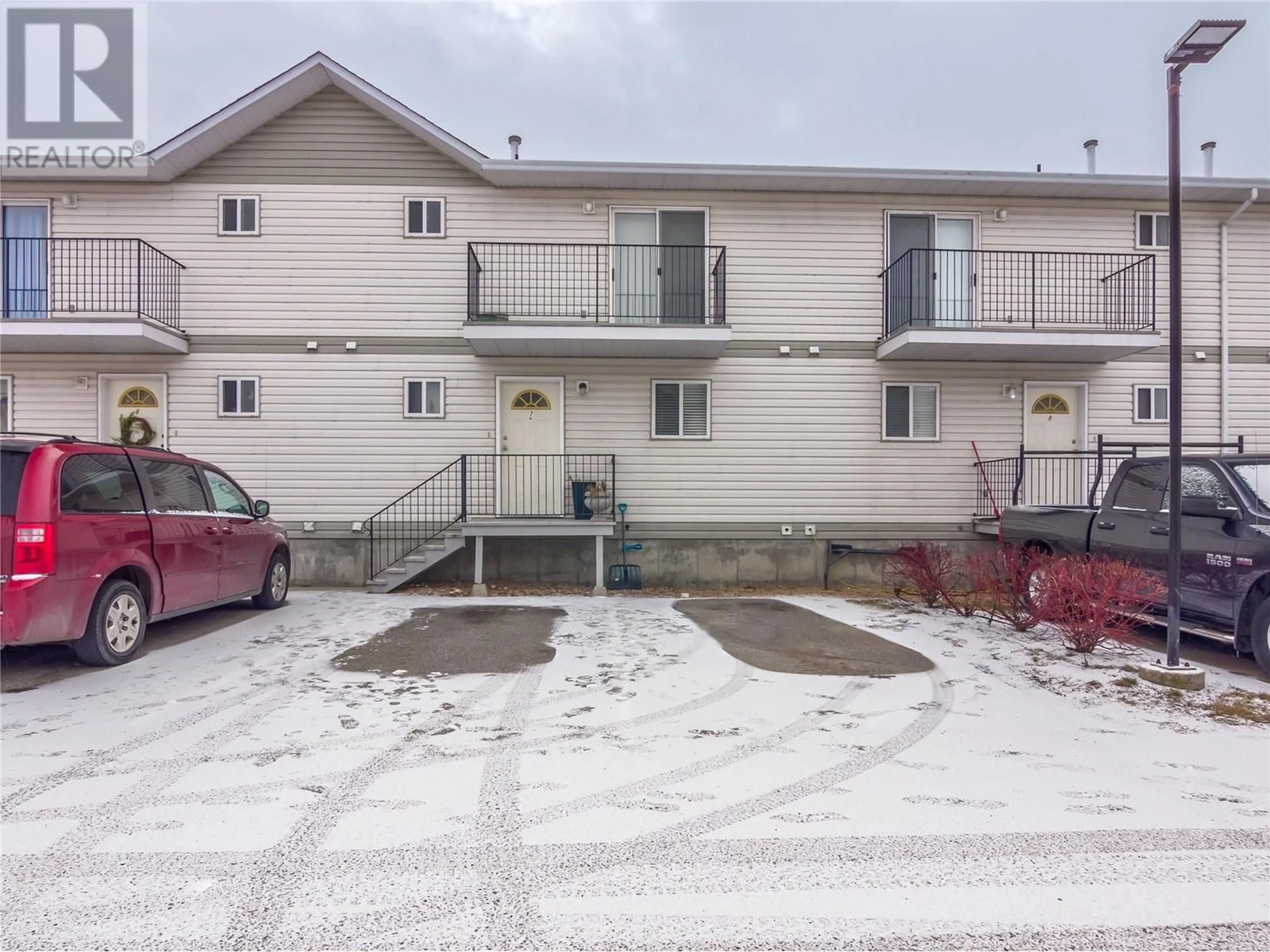 A pic from outside/outdoor area/front of a property/back of a property/a pic from drone, street for 1020 Cedar Street Unit# 7, Okanagan Falls British Columbia V0H1R4