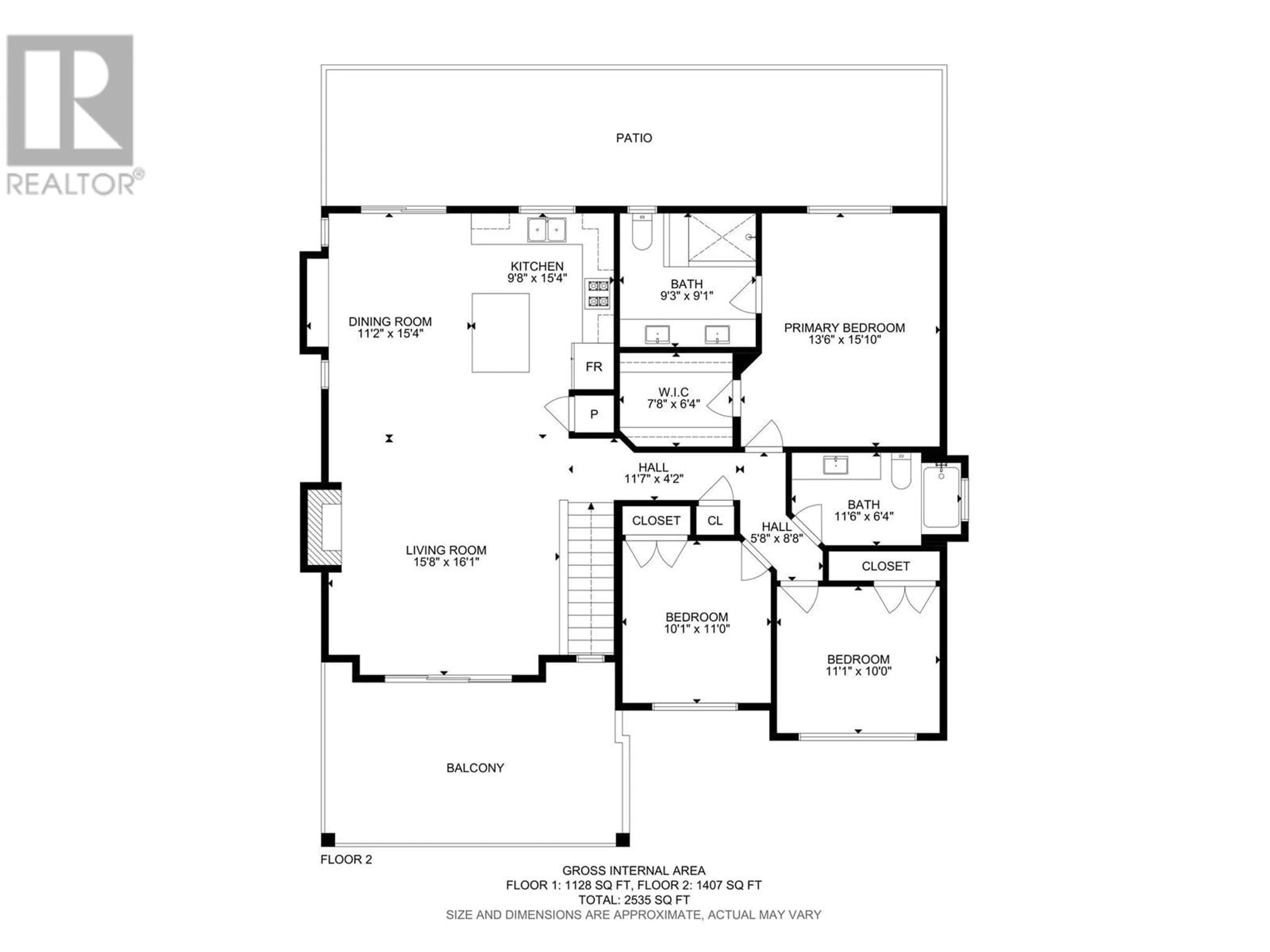 Floor plan for 2209 Lavetta Drive, Kelowna British Columbia V1P1V1