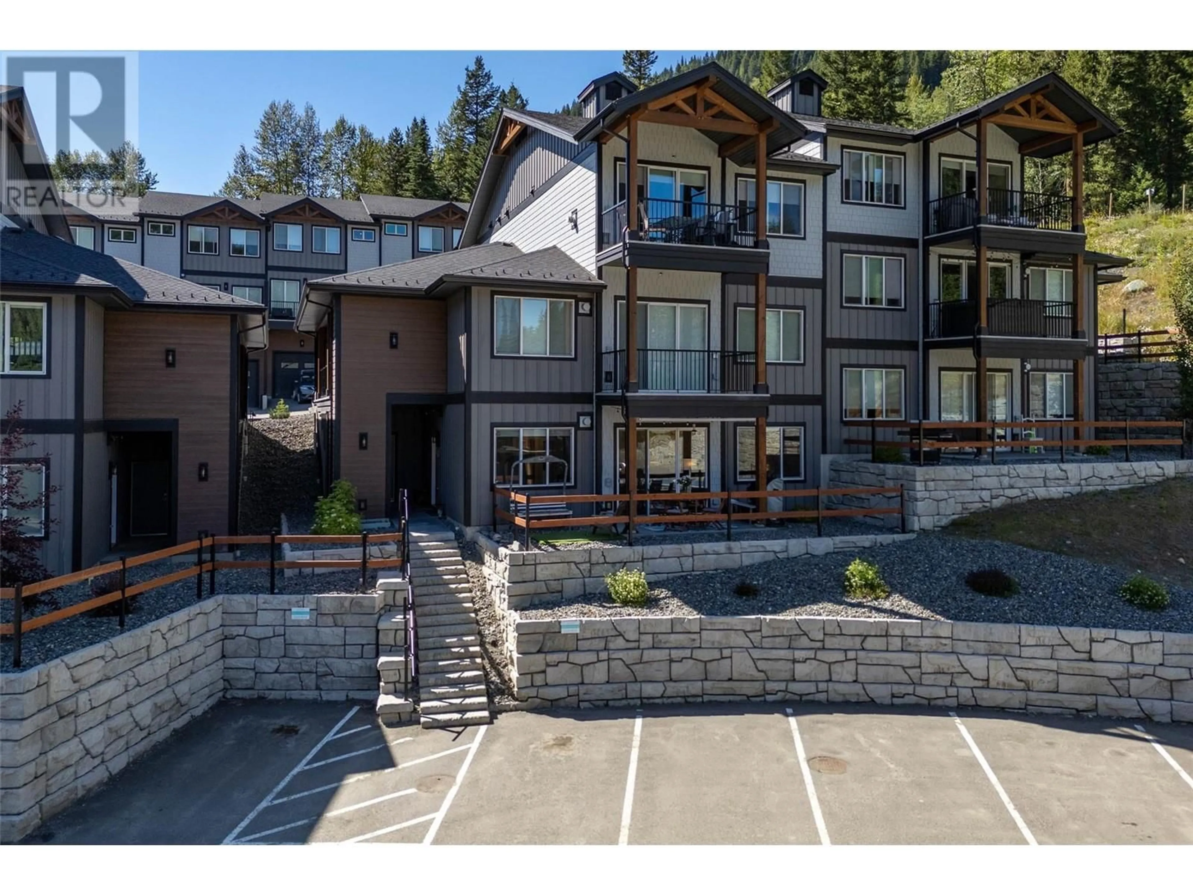 A pic from outside/outdoor area/front of a property/back of a property/a pic from drone, mountain view for 1240 ALPINE Road Unit# 43, Sun Peaks British Columbia V0E5N0