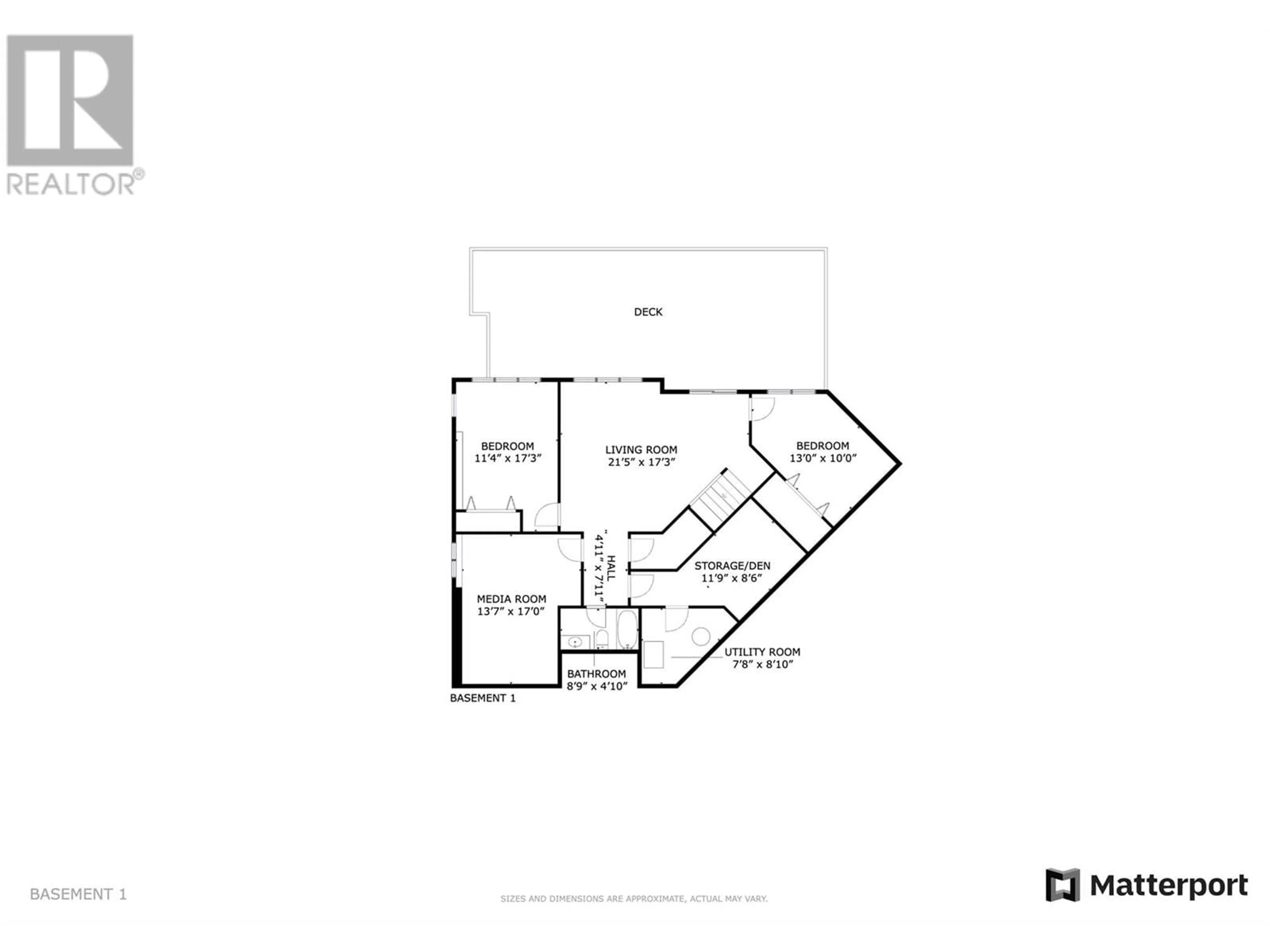Floor plan for 764 KUIPERS CRESCENT, Kelowna British Columbia V1W5C9