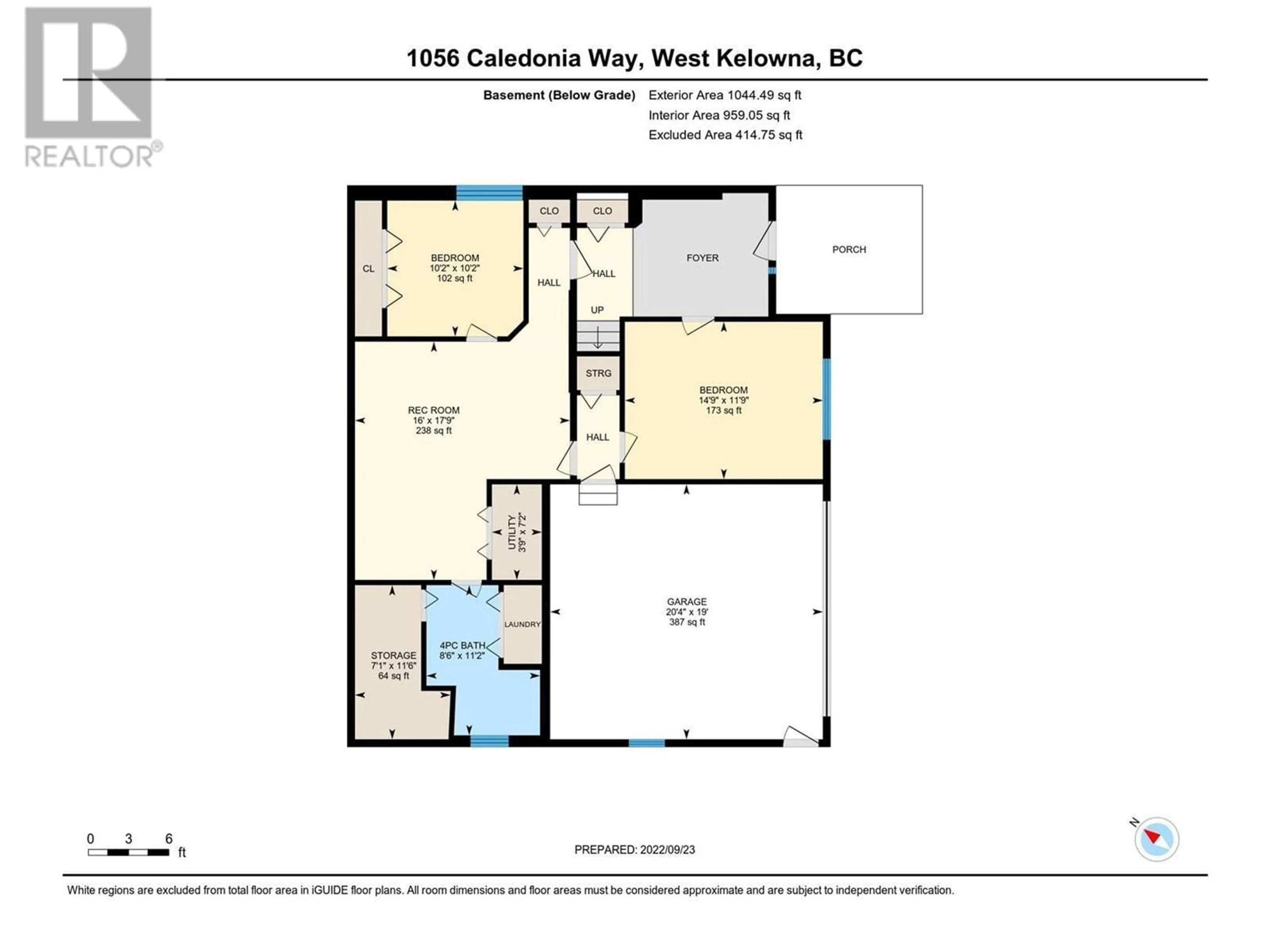 Floor plan for 1056 Caledonia Way, West Kelowna British Columbia V1Z3N7