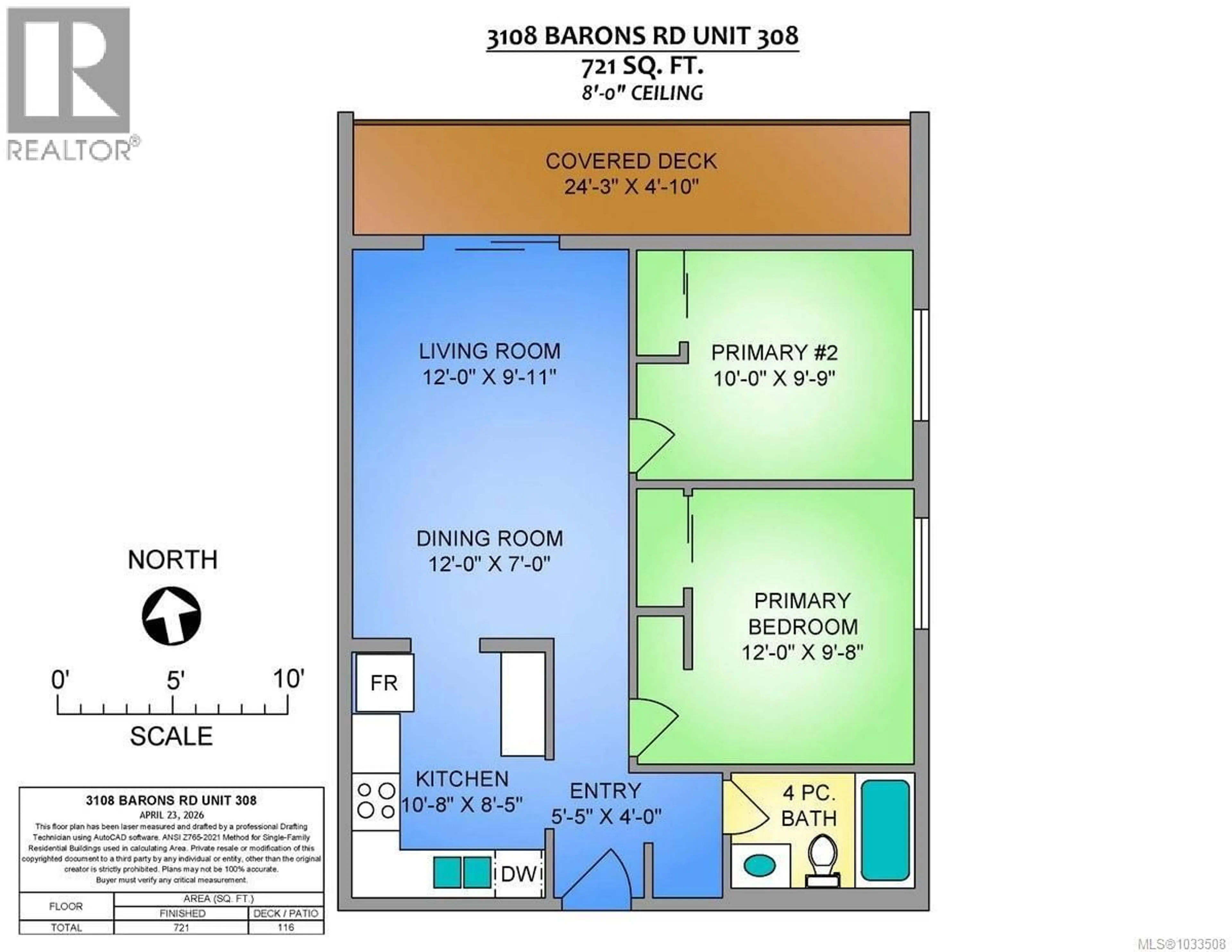 Floor plan for 308 - 3108 BARONS ROAD, Nanaimo British Columbia V9T4B5