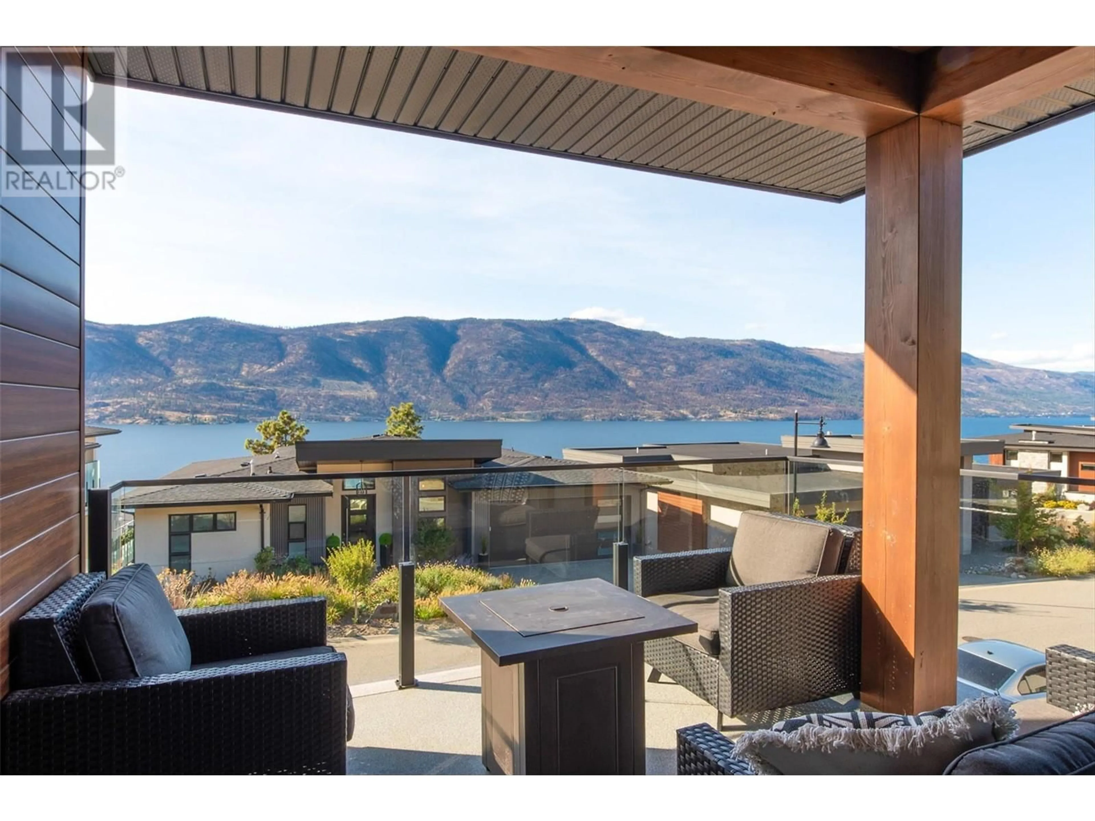 Patio, water/lake/river/ocean view for 3565 Boxwood Road, Kelowna British Columbia V1V3G2