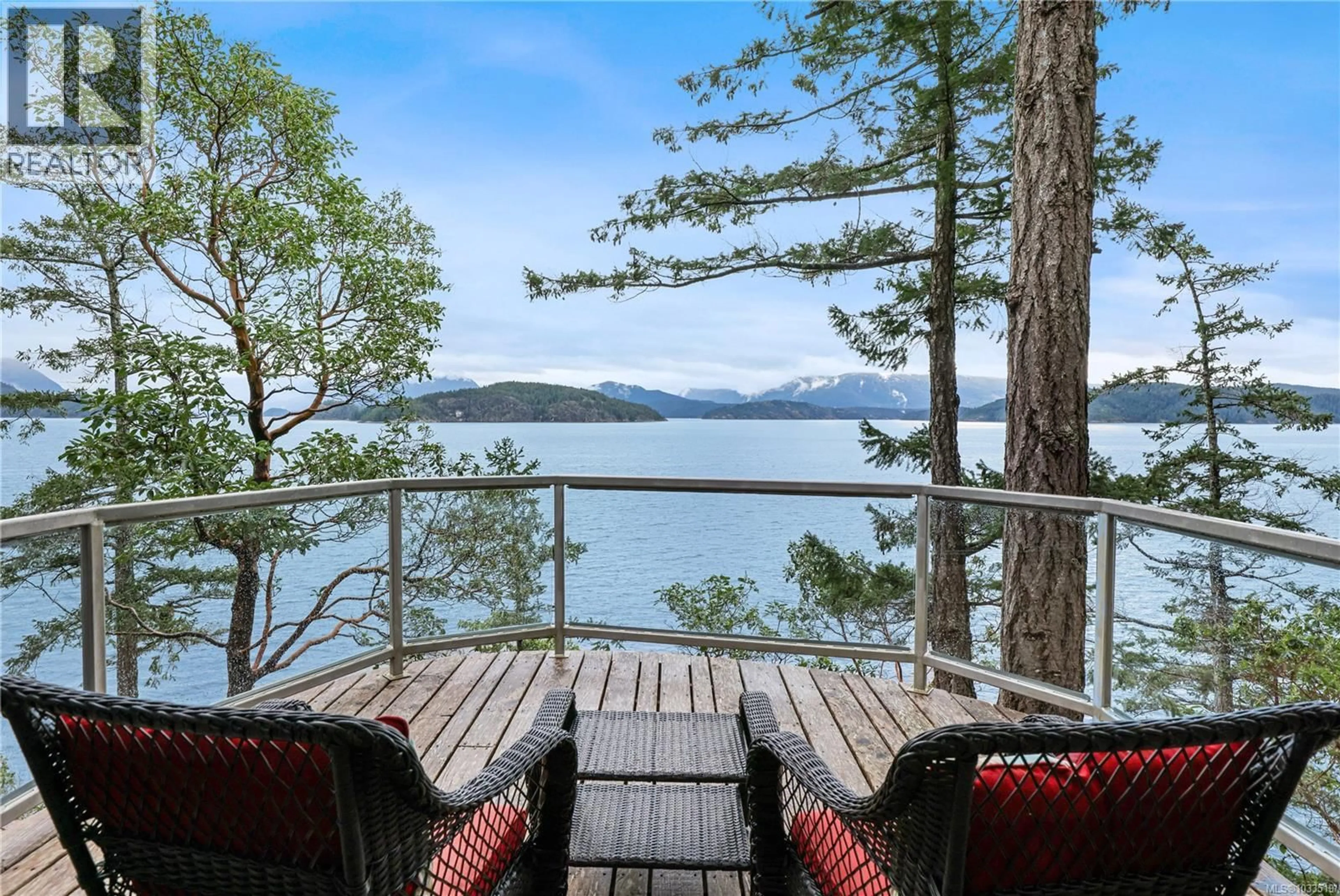Patio, water/lake/river/ocean view for 1704 TIBER BAY ROAD, Cortes Island British Columbia V0P1K0