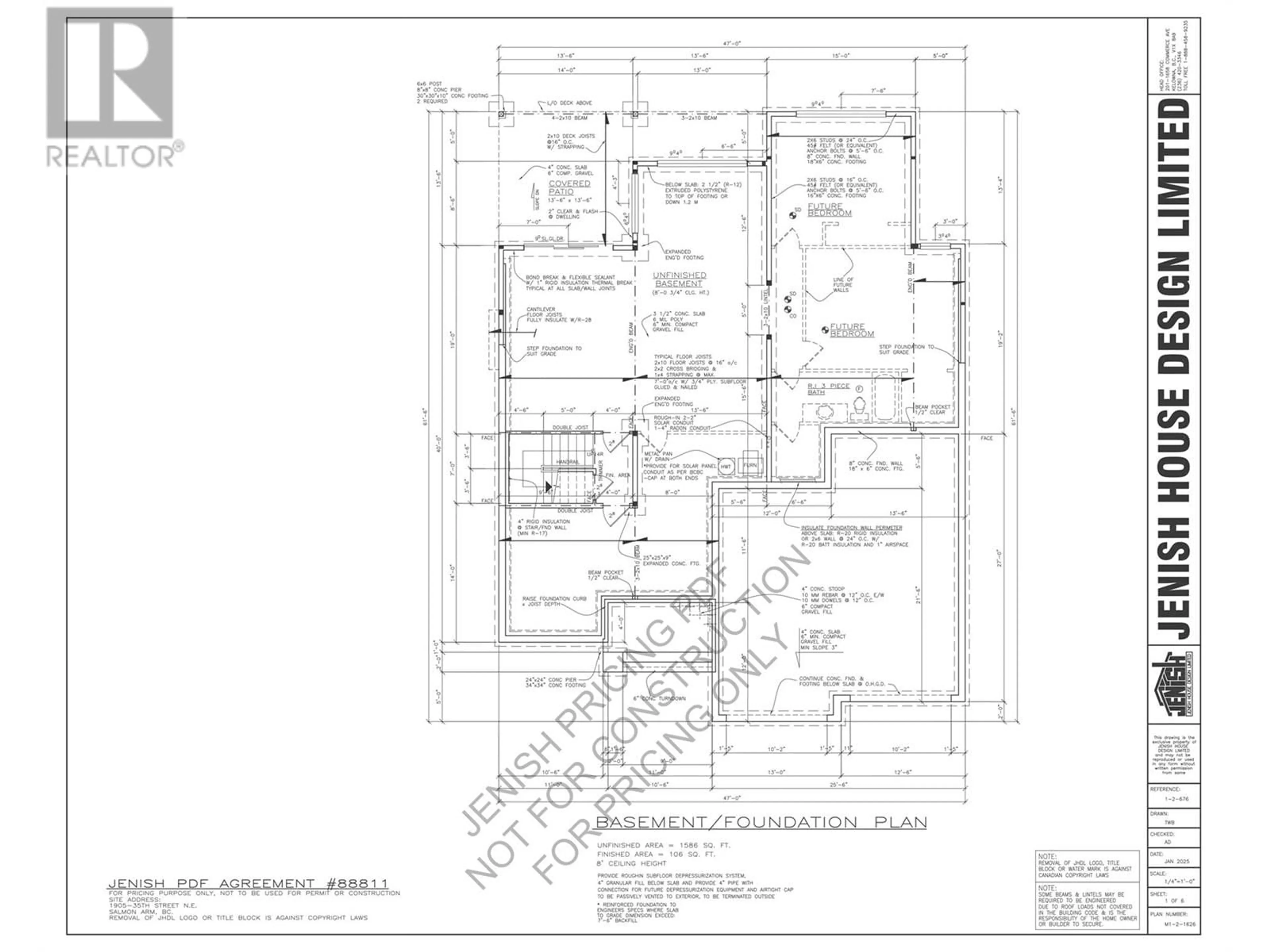 Floor plan for 1905 35 Street NE, Salmon Arm British Columbia V1E1M9