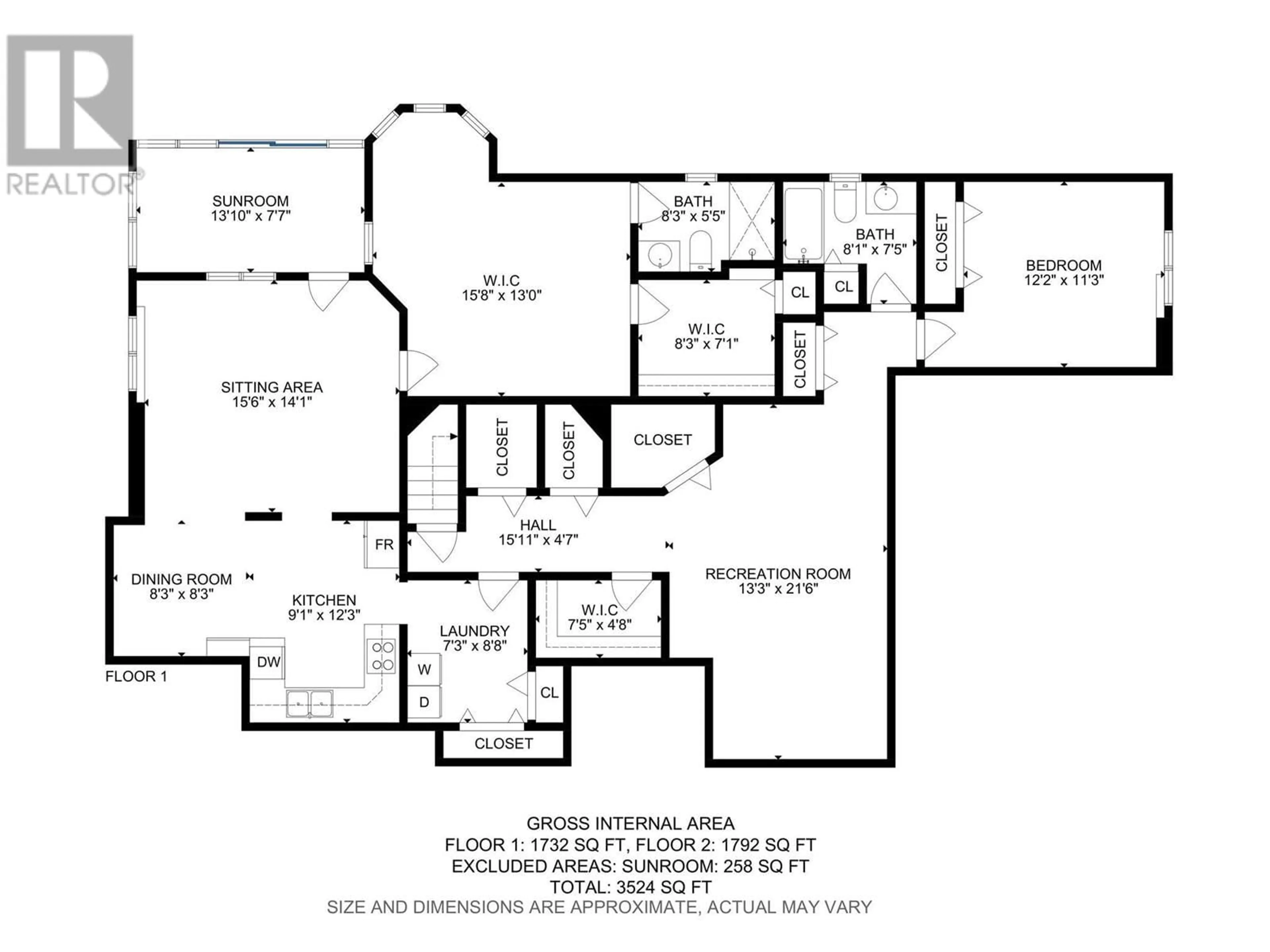 Floor plan for 1501 Cara Glen Way, Kelowna British Columbia V1V2J1