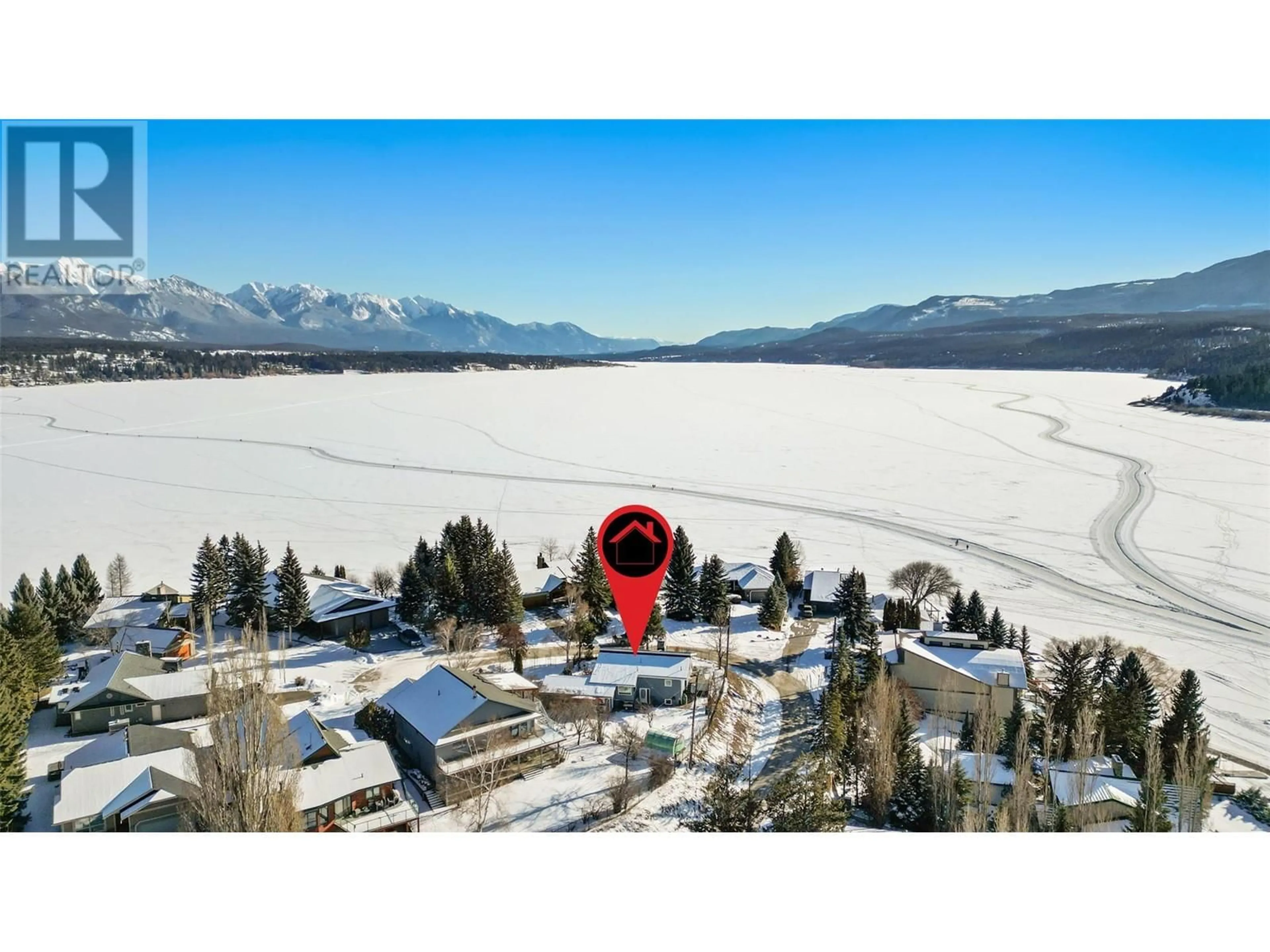 A pic from outside/outdoor area/front of a property/back of a property/a pic from drone, mountain view for 1751 FORT POINT CLOSE, Invermere British Columbia V0A1K0