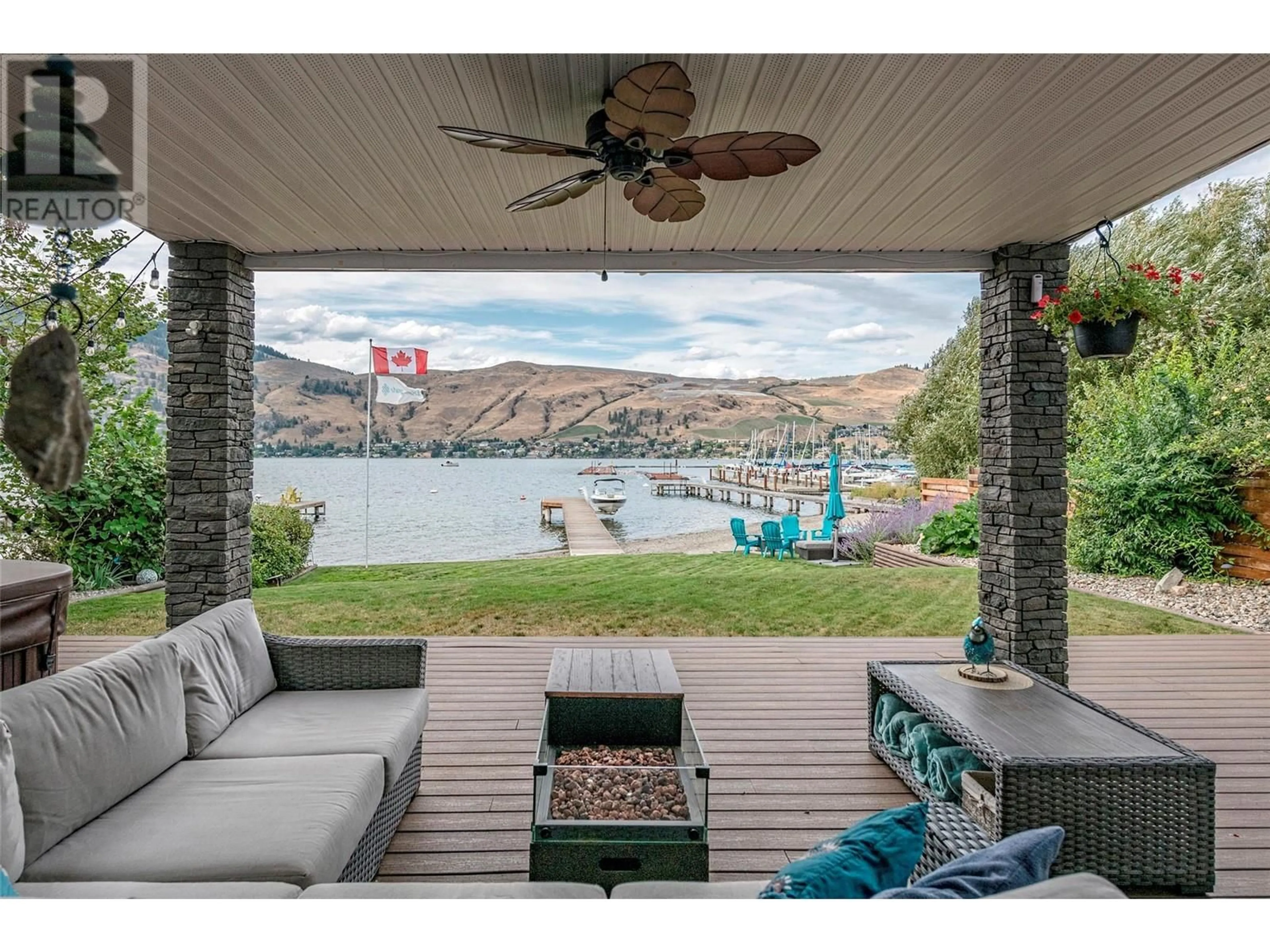 Patio, water/lake/river/ocean view for 7953 Okanagan Landing Road, Vernon British Columbia V1H1J4