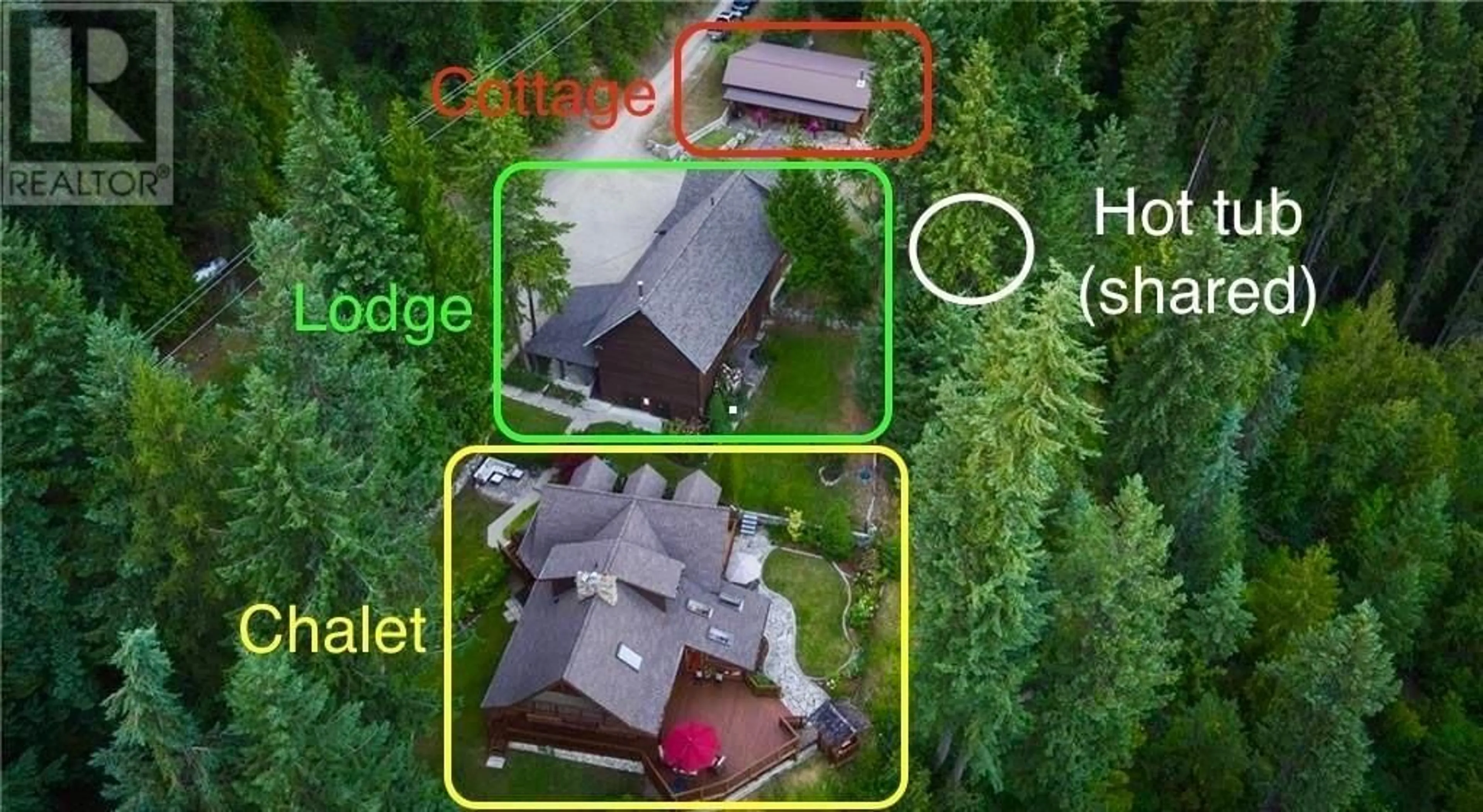 A pic from outside/outdoor area/front of a property/back of a property/a pic from drone, street for 4898 3A Highway, Beasley British Columbia V0G2G2