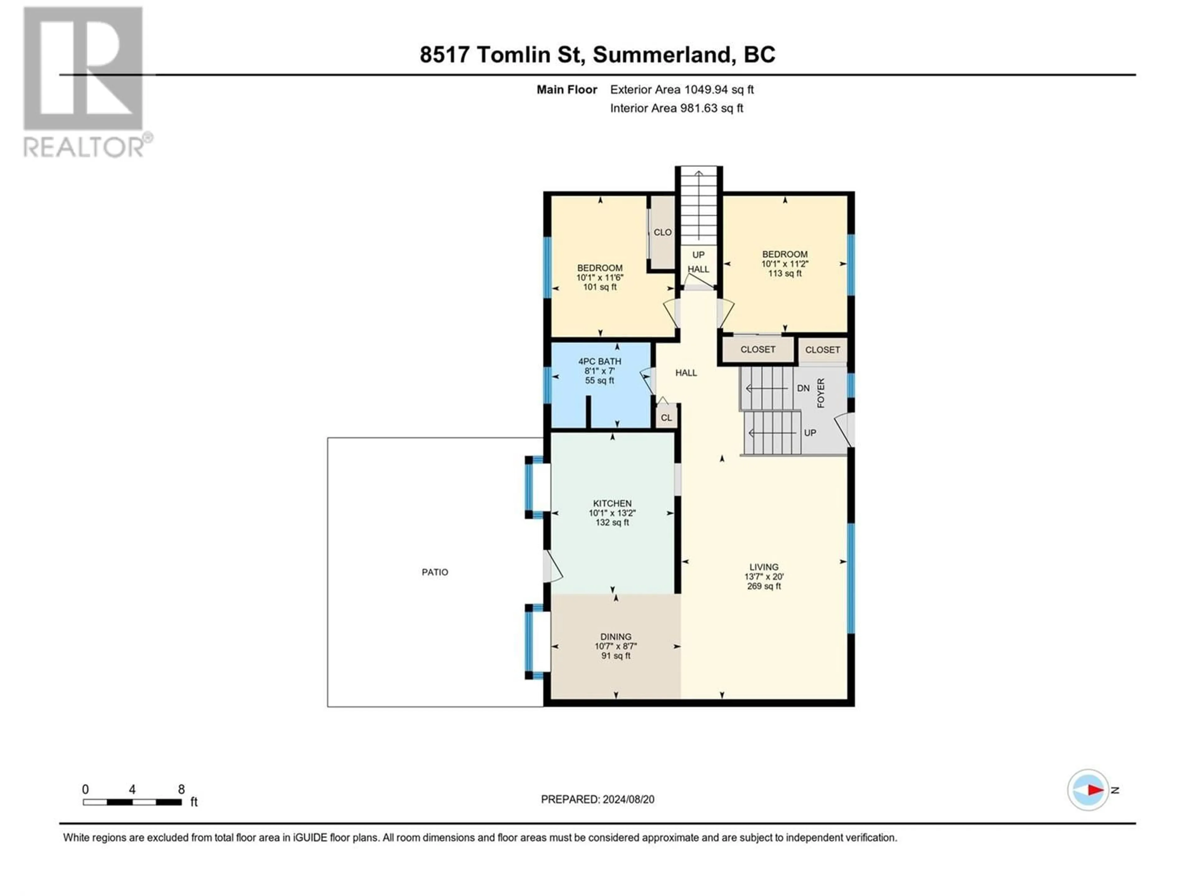 Floor plan for 8517 Tomlin Street, Summerland British Columbia V0H1Z4