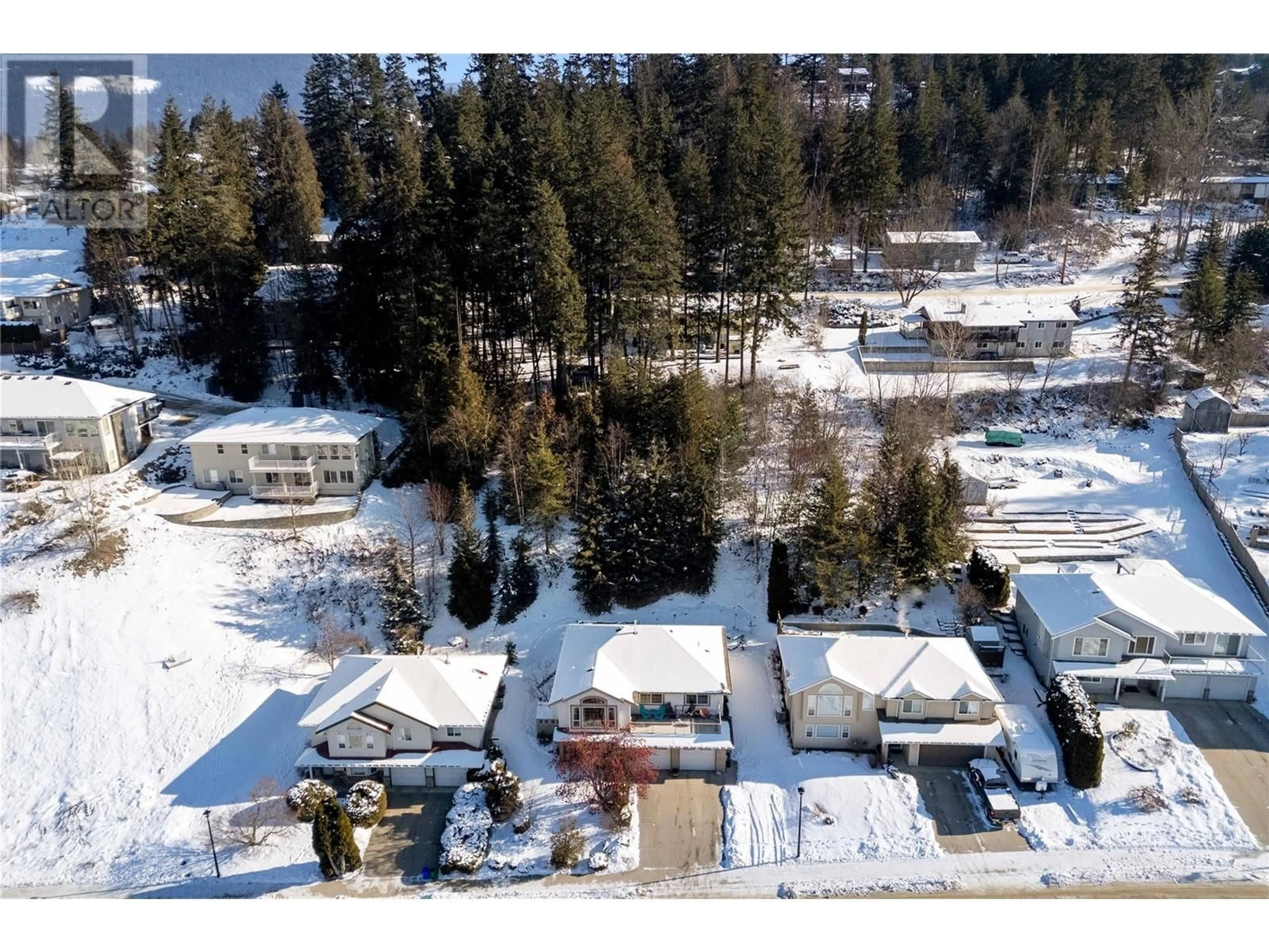 A pic from outside/outdoor area/front of a property/back of a property/a pic from drone, mountain view for 450 17 Street SE, Salmon Arm British Columbia V1E1R7