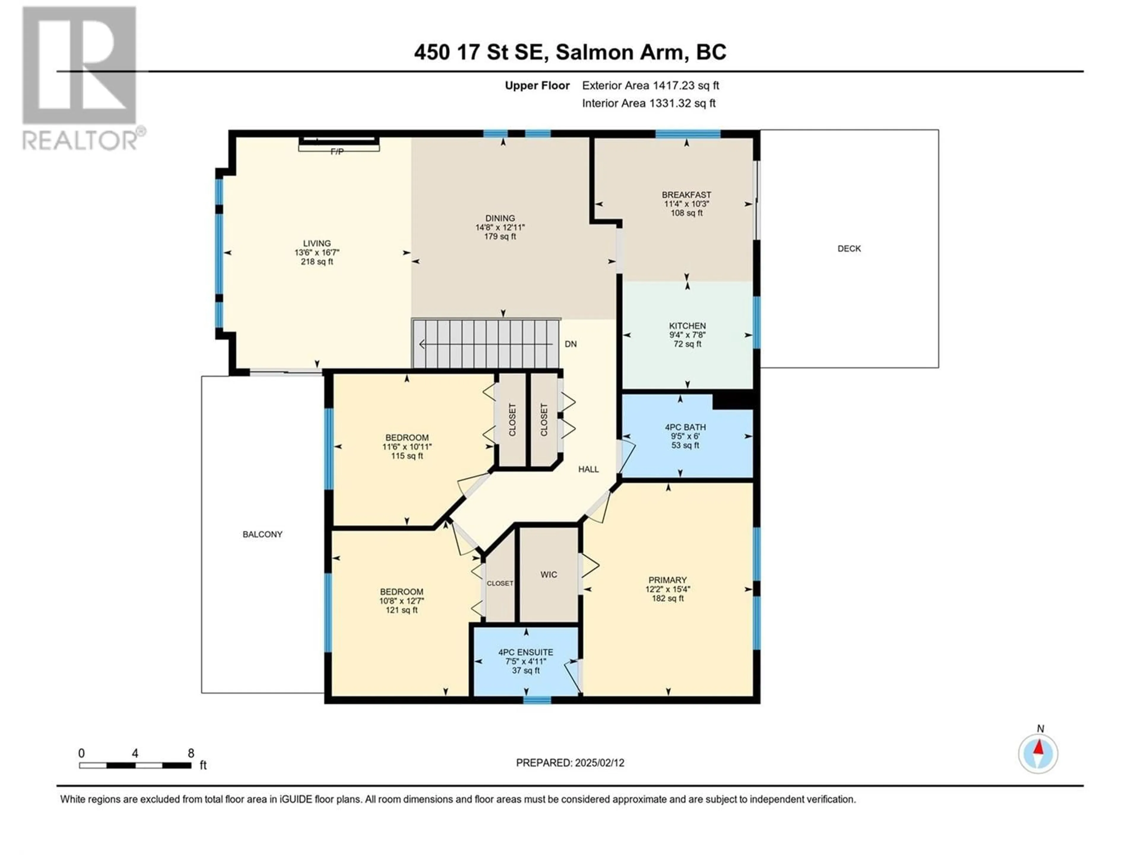 Floor plan for 450 17 Street SE, Salmon Arm British Columbia V1E1R7