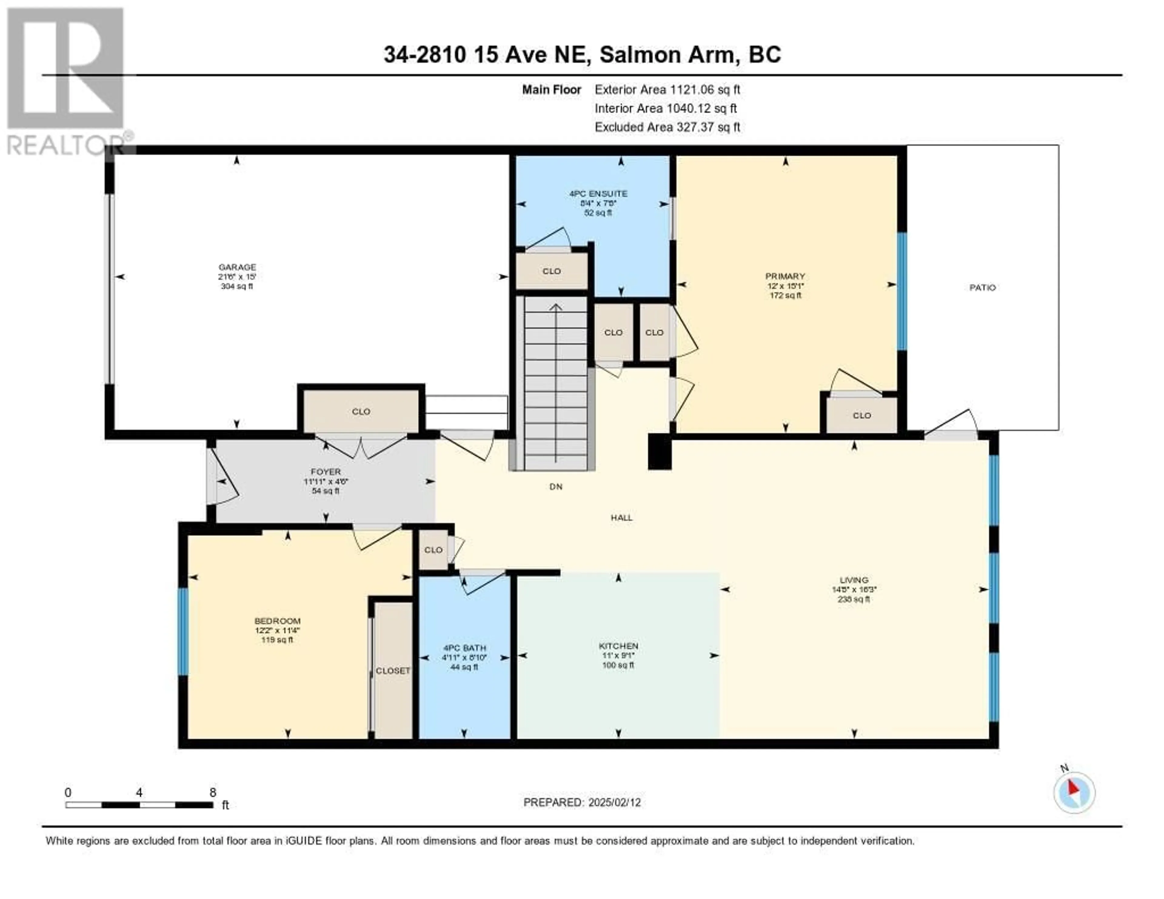 Floor plan for 2810 15 Avenue NE Unit# 34, Salmon Arm British Columbia V1E0G2