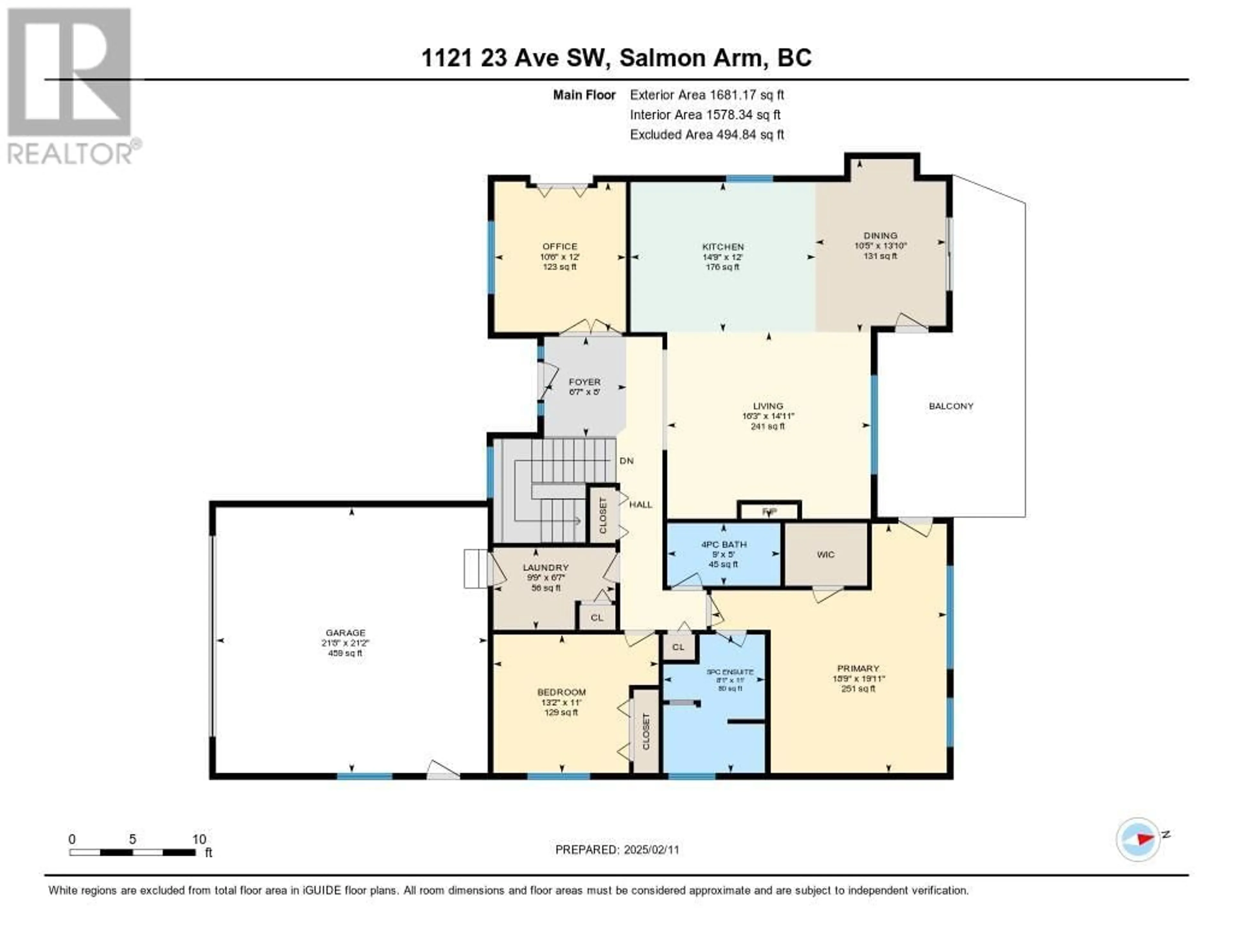 Floor plan for 1121 23 AVENUE SOUTHWEST, Salmon Arm British Columbia V1E0A9