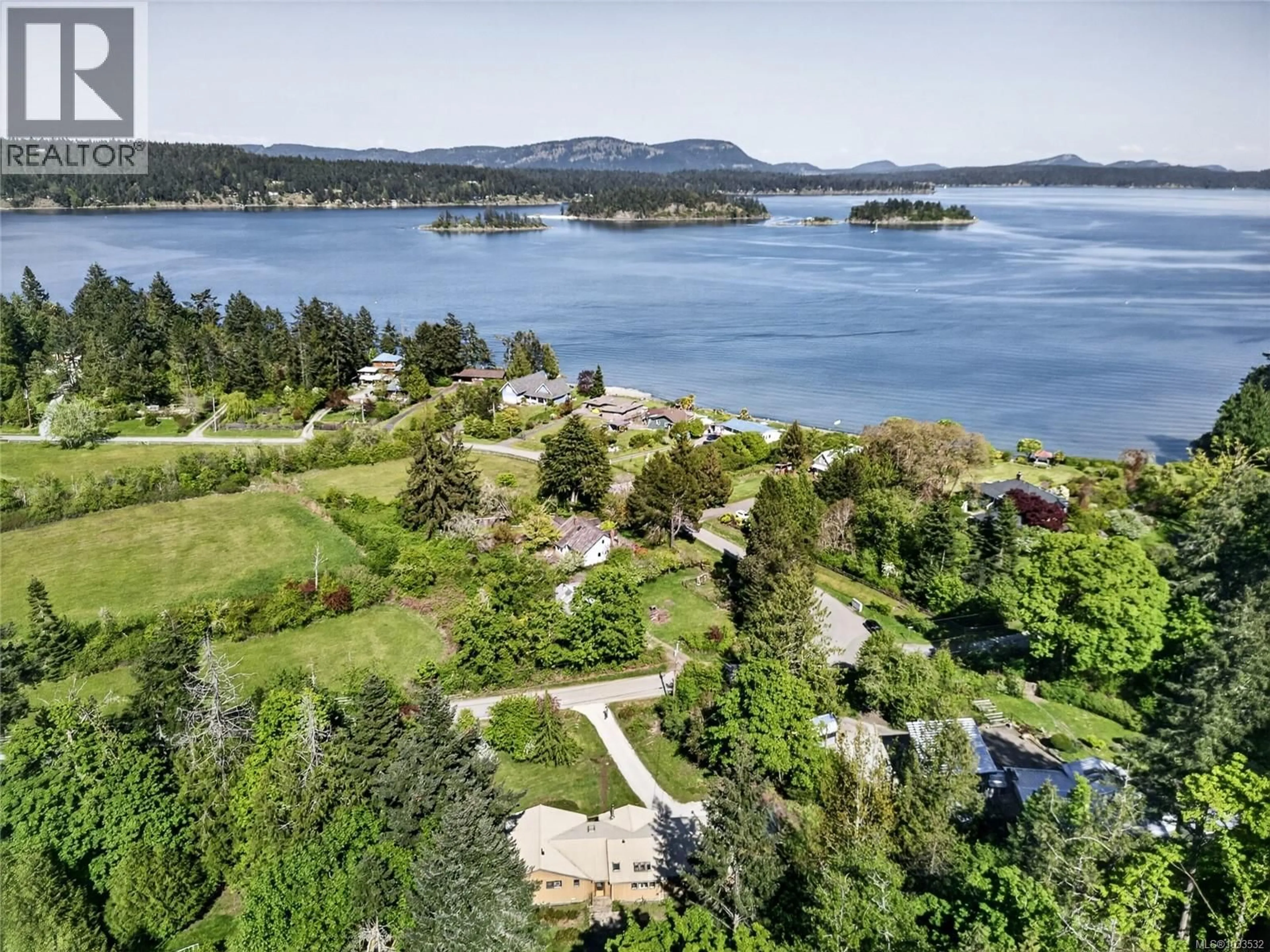 A pic from outside/outdoor area/front of a property/back of a property/a pic from drone, water/lake/river/ocean view for 251 PRICE ROAD, Salt Spring British Columbia V8K2E9