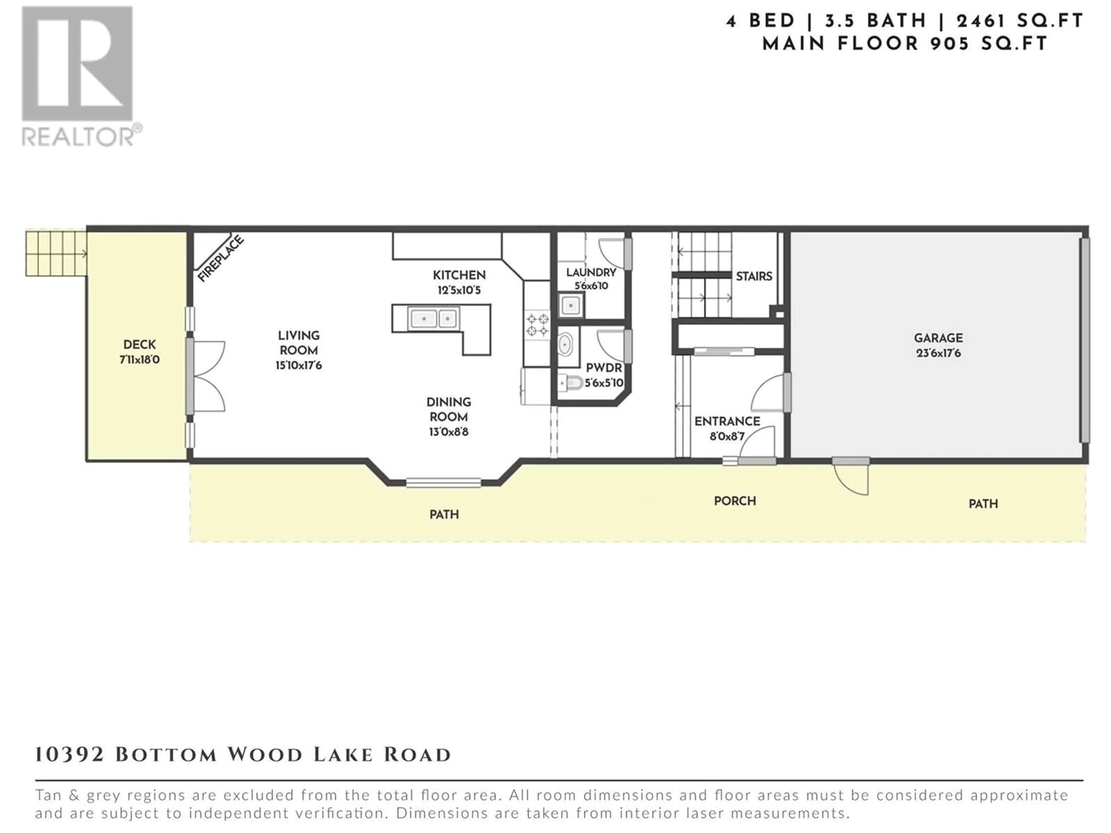 Floor plan for 10392 Bottom Wood Lake Road Unit# A, Lake Country British Columbia V4V1T9