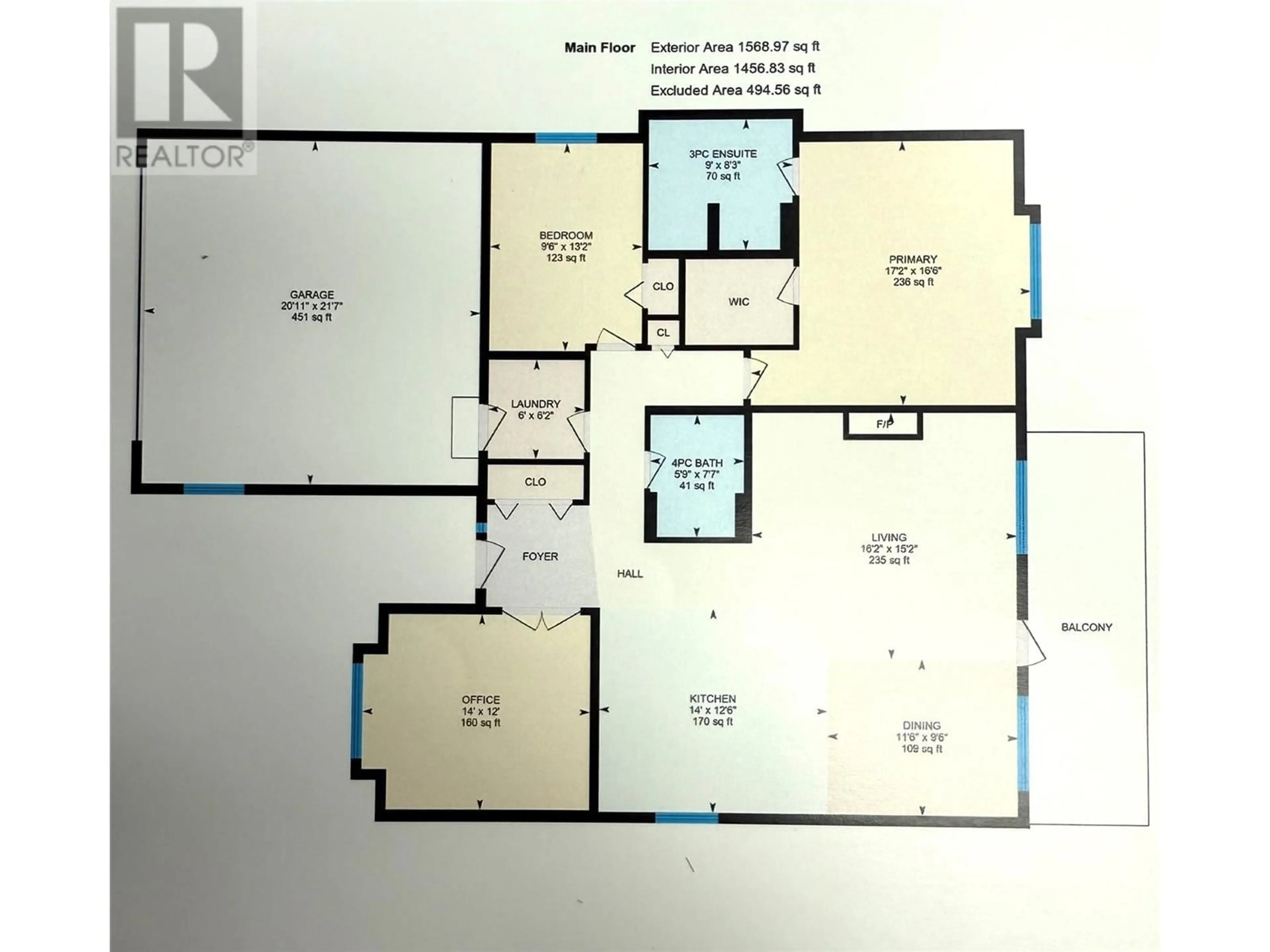 Floor plan for 334 Chardonnay Avenue, Oliver British Columbia V0H1T0