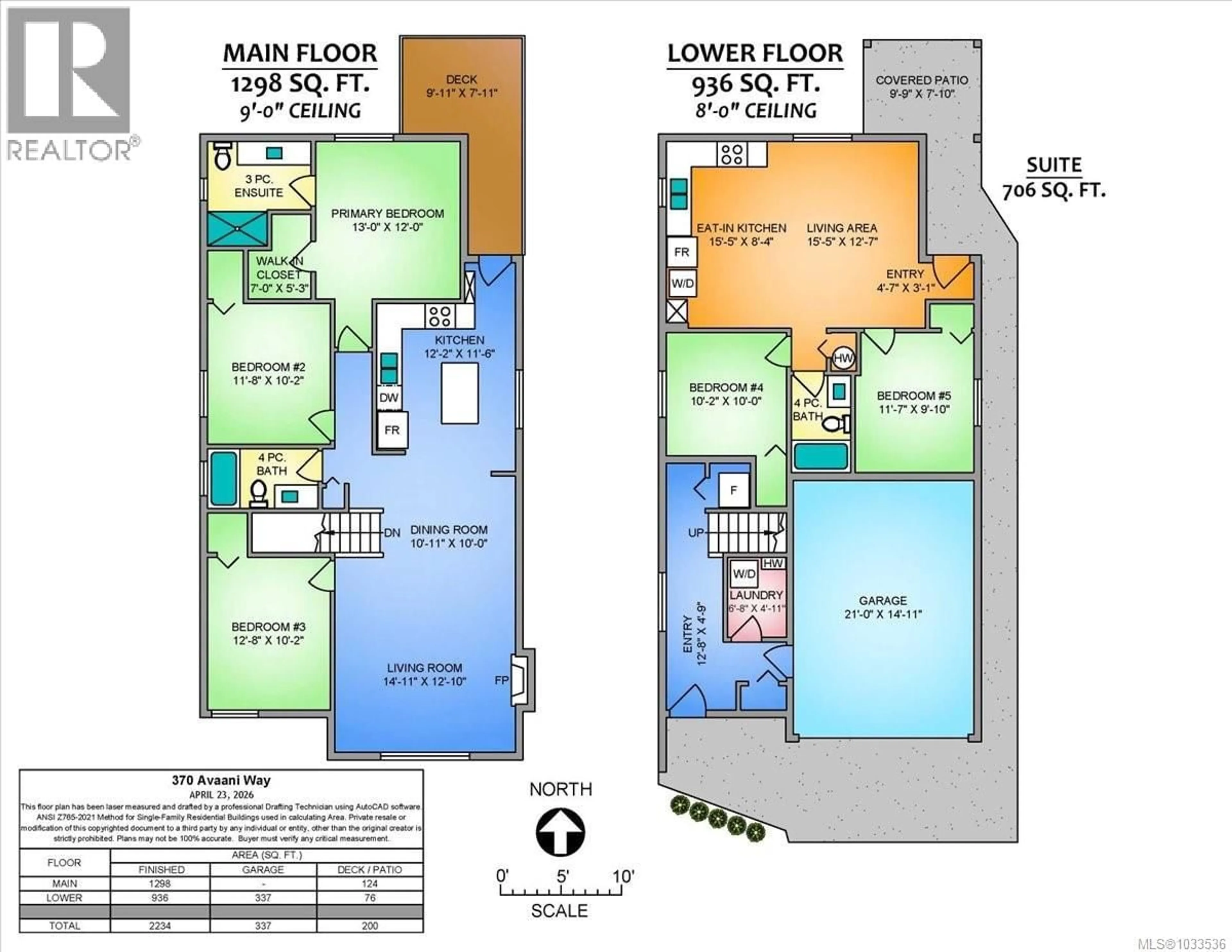 Floor plan for 370 AVAANI WAY, Nanaimo British Columbia V9L0L9