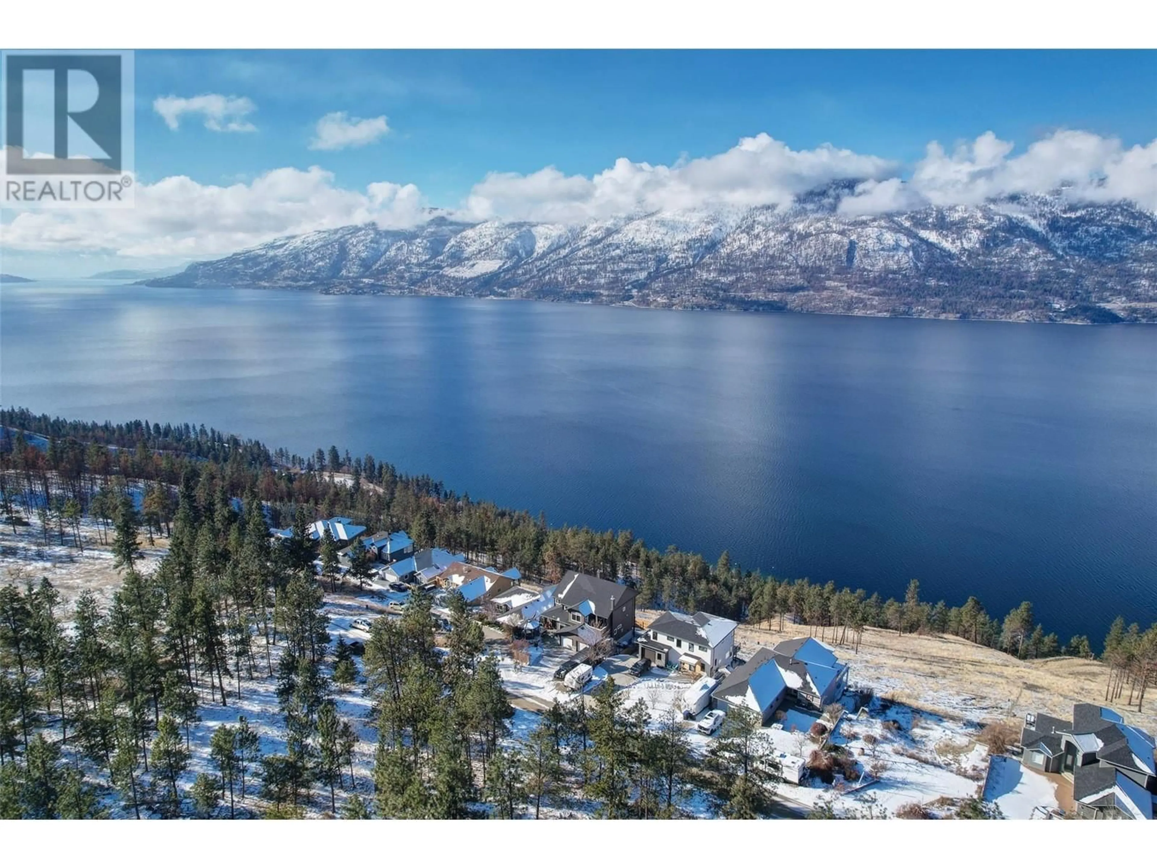 A pic from outside/outdoor area/front of a property/back of a property/a pic from drone, water/lake/river/ocean view for 10340 NIGHTHAWK ROAD, Lake Country British Columbia V4V2K7