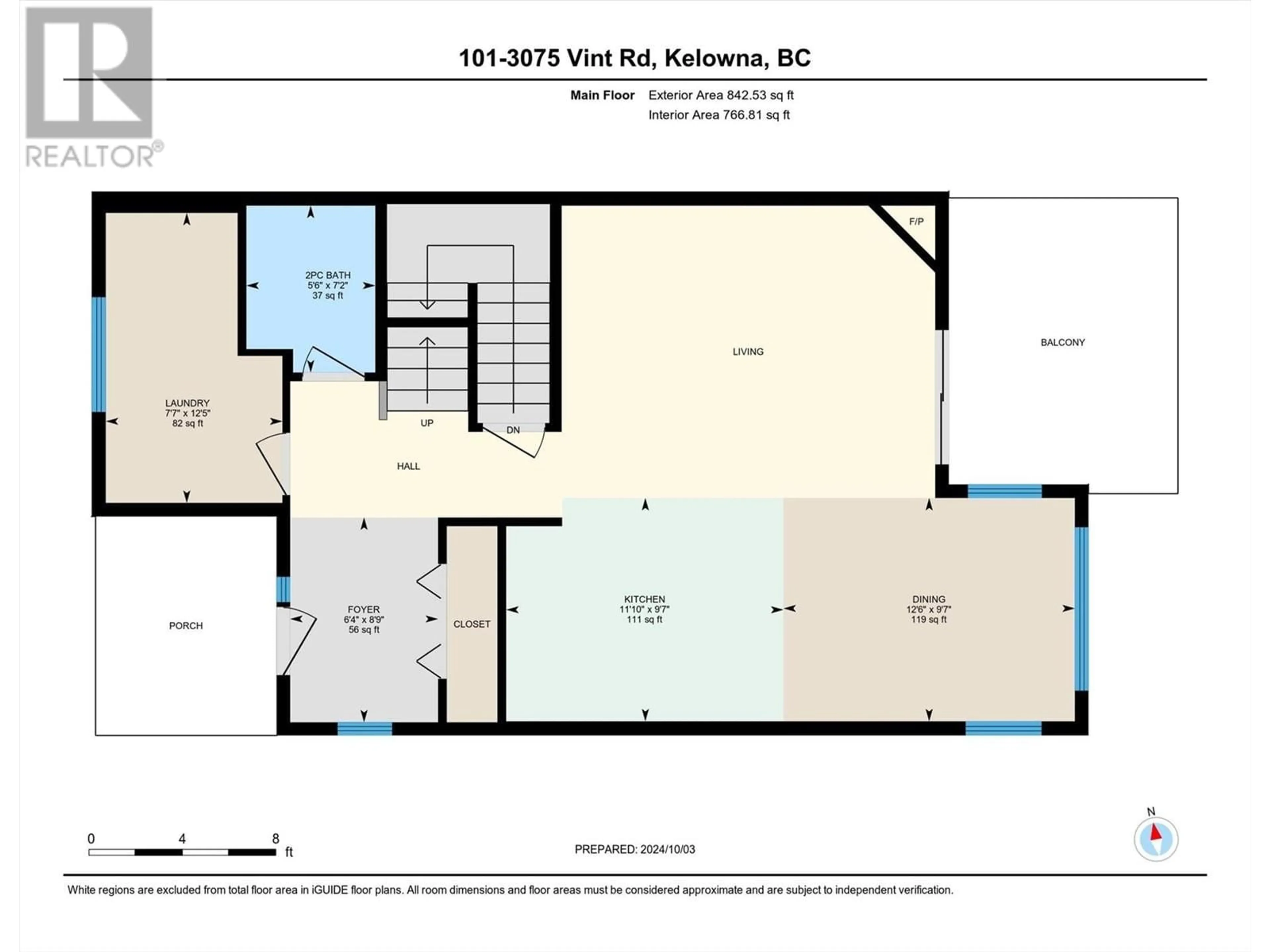 Floor plan for 3075 Vint Road Unit# 101, Kelowna British Columbia V1V3A9