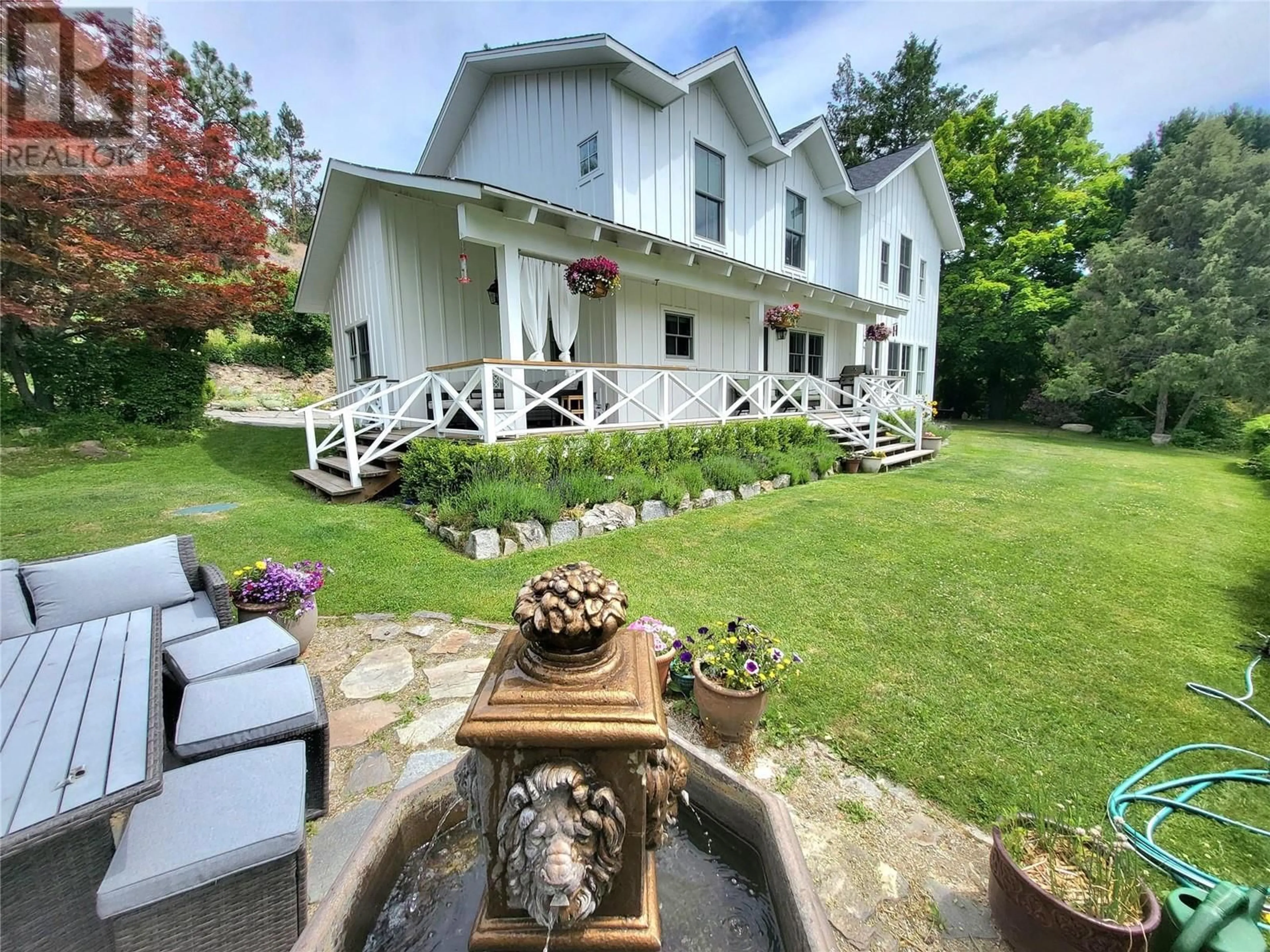A pic from outside/outdoor area/front of a property/back of a property/a pic from drone, water/lake/river/ocean view for 2020 NARAMATA ROAD, Penticton British Columbia V2A8T9