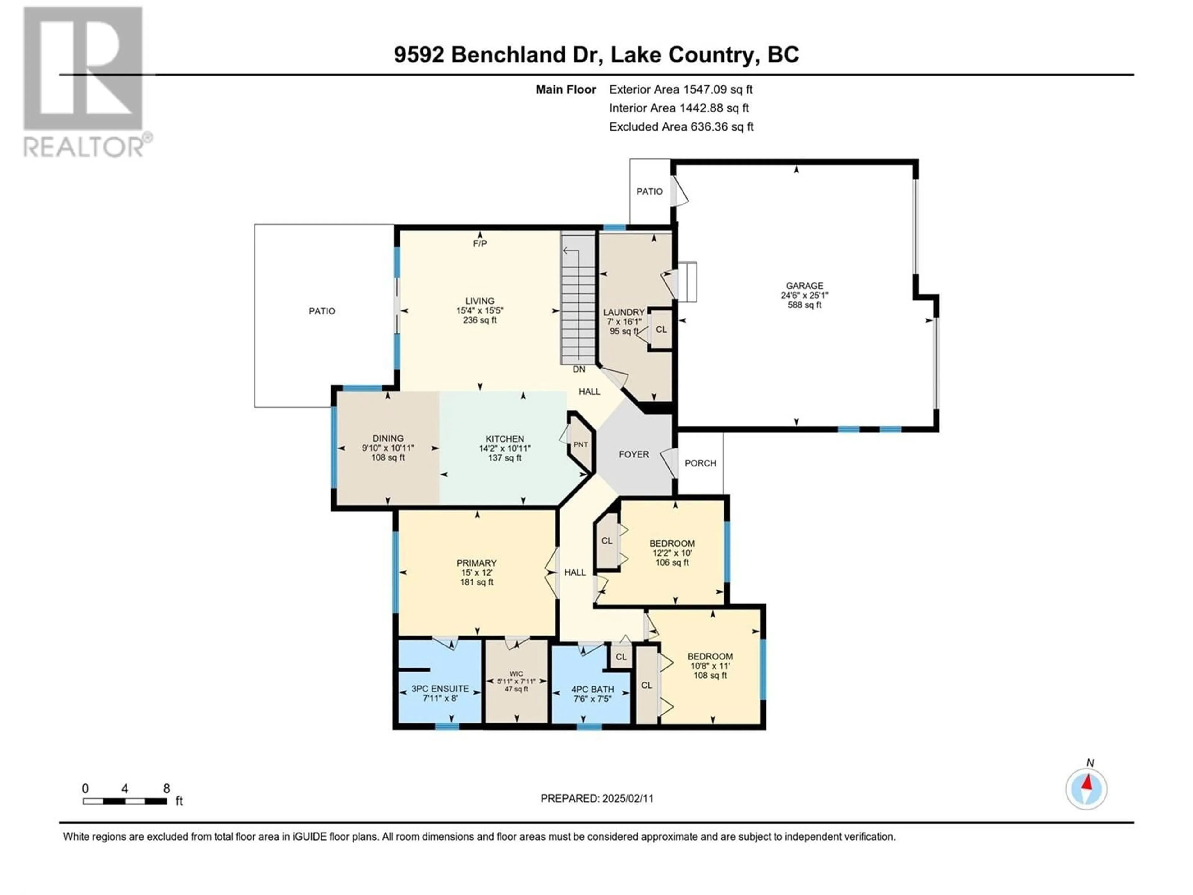 Floor plan for 9592 Benchland Drive, Lake Country British Columbia V4V0A4