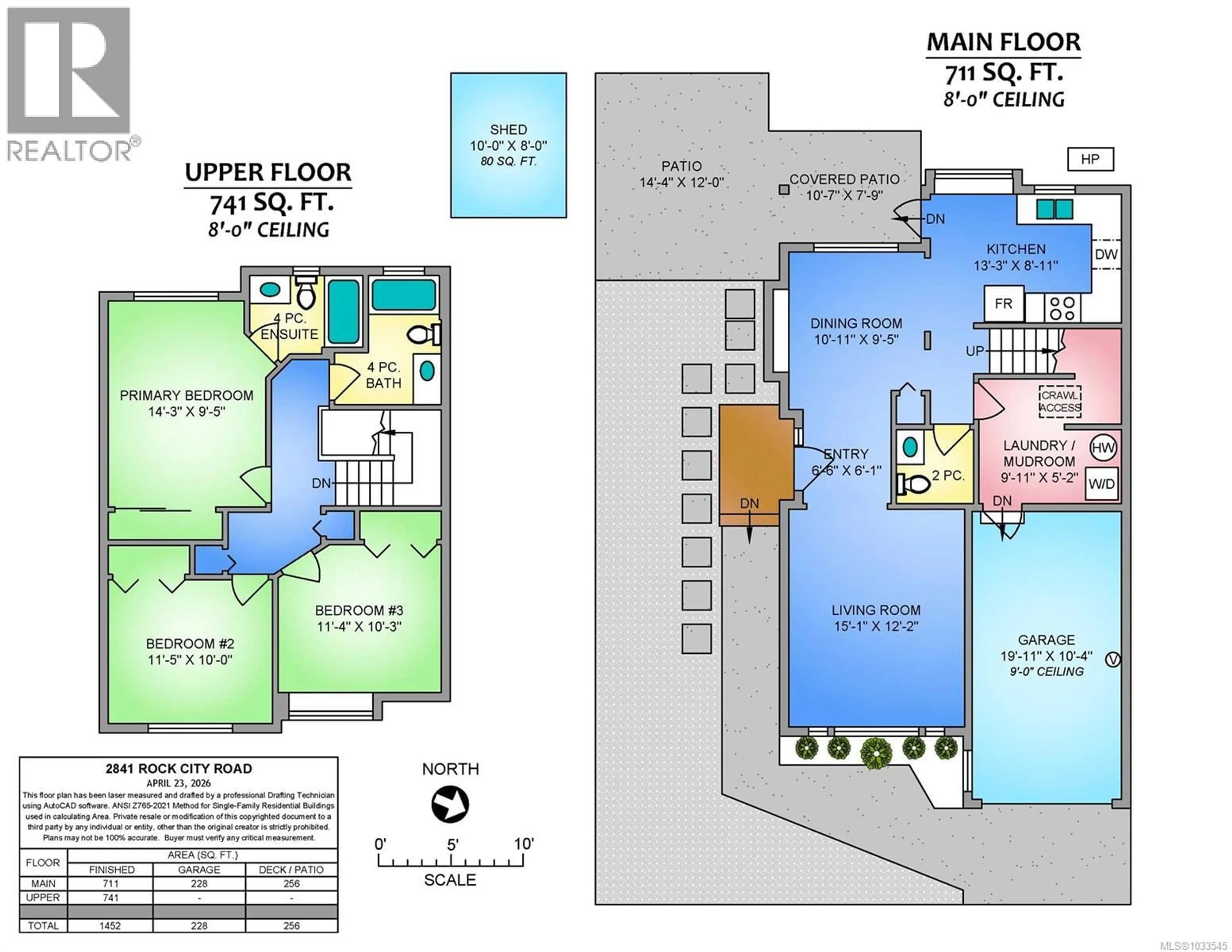 Floor plan for 2841 ROCK CITY ROAD, Nanaimo British Columbia V9T3H3