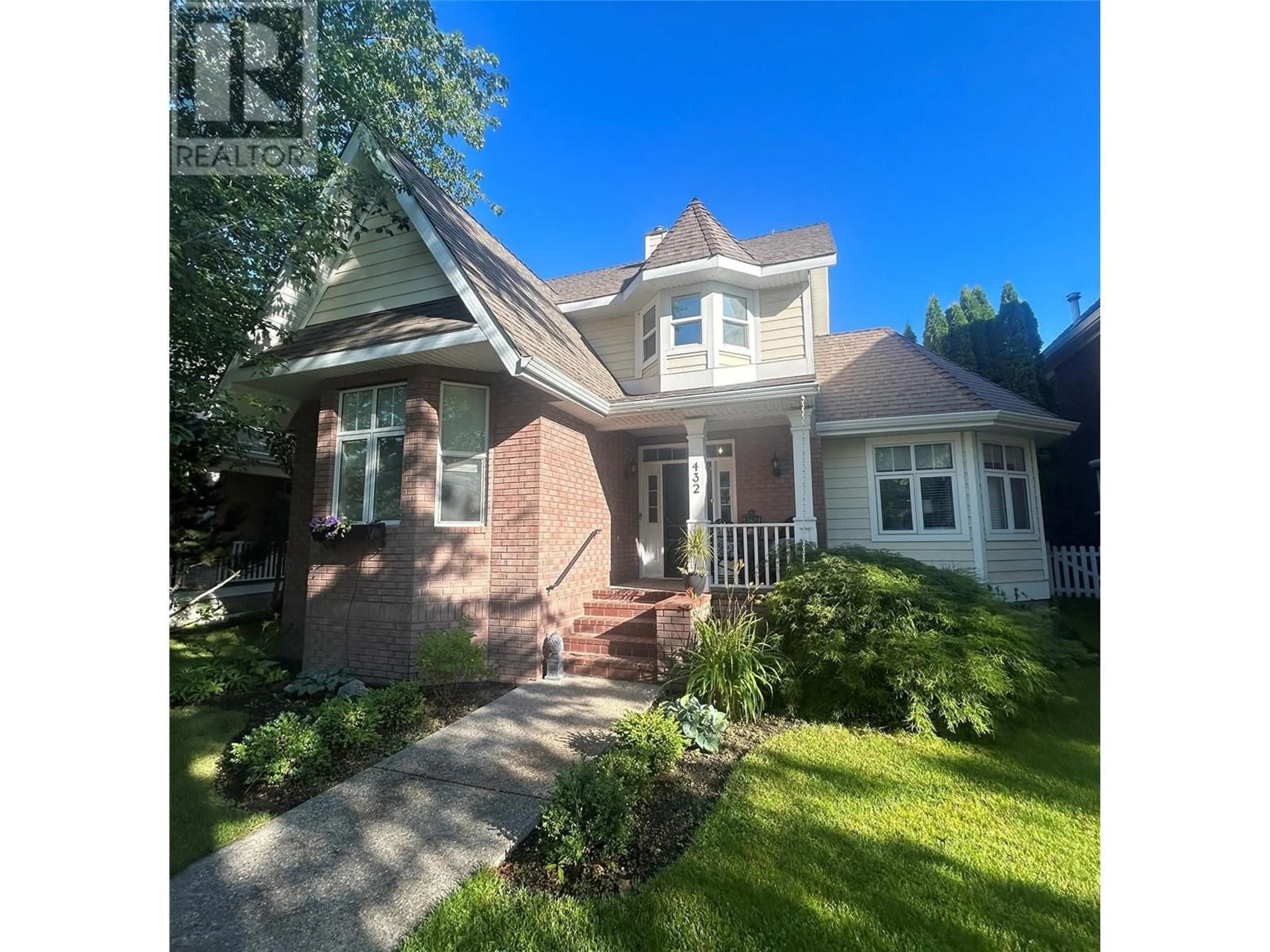 Home with brick exterior material, street for 432 PROVIDENCE AVENUE, Kelowna British Columbia V1W4S8