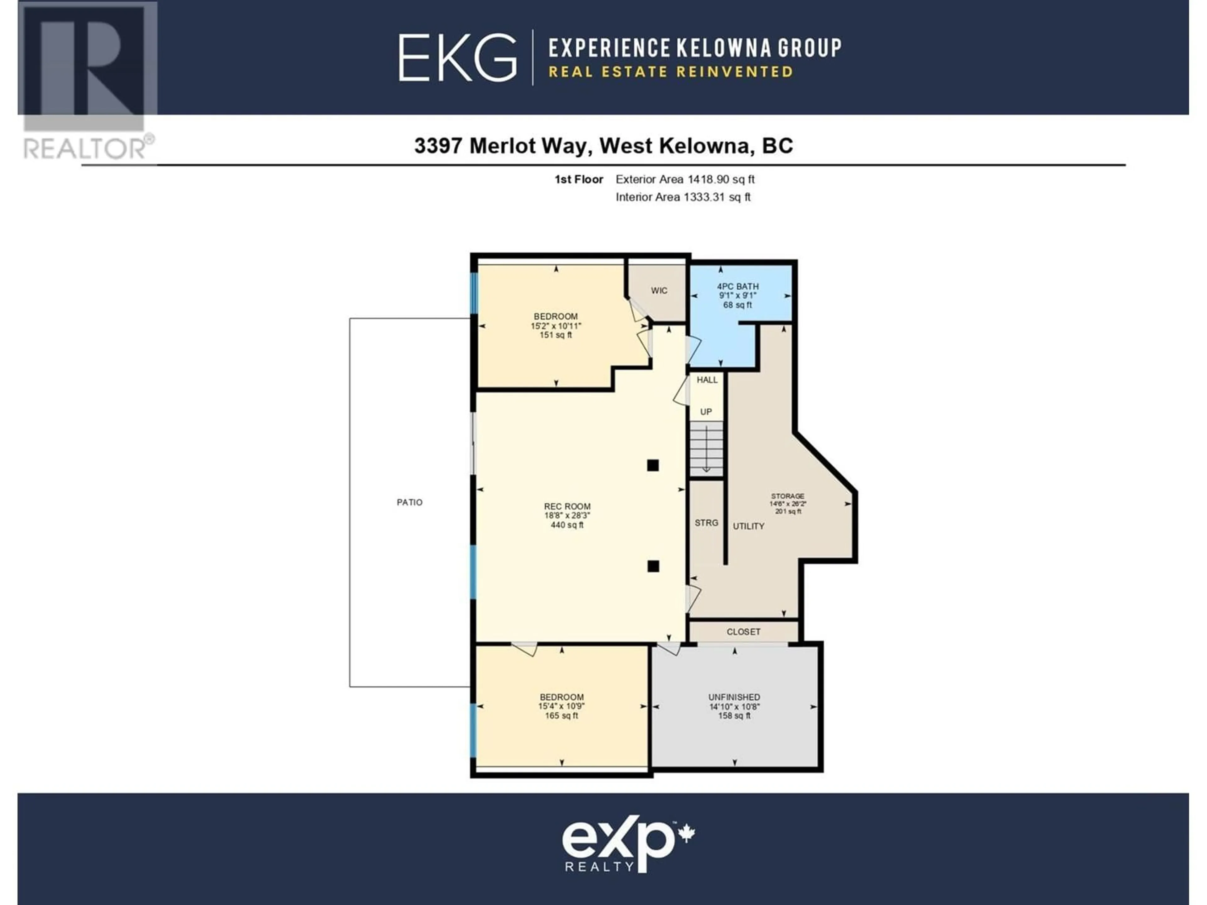 Floor plan for 3397 Merlot Way, West Kelowna British Columbia V4T2X4