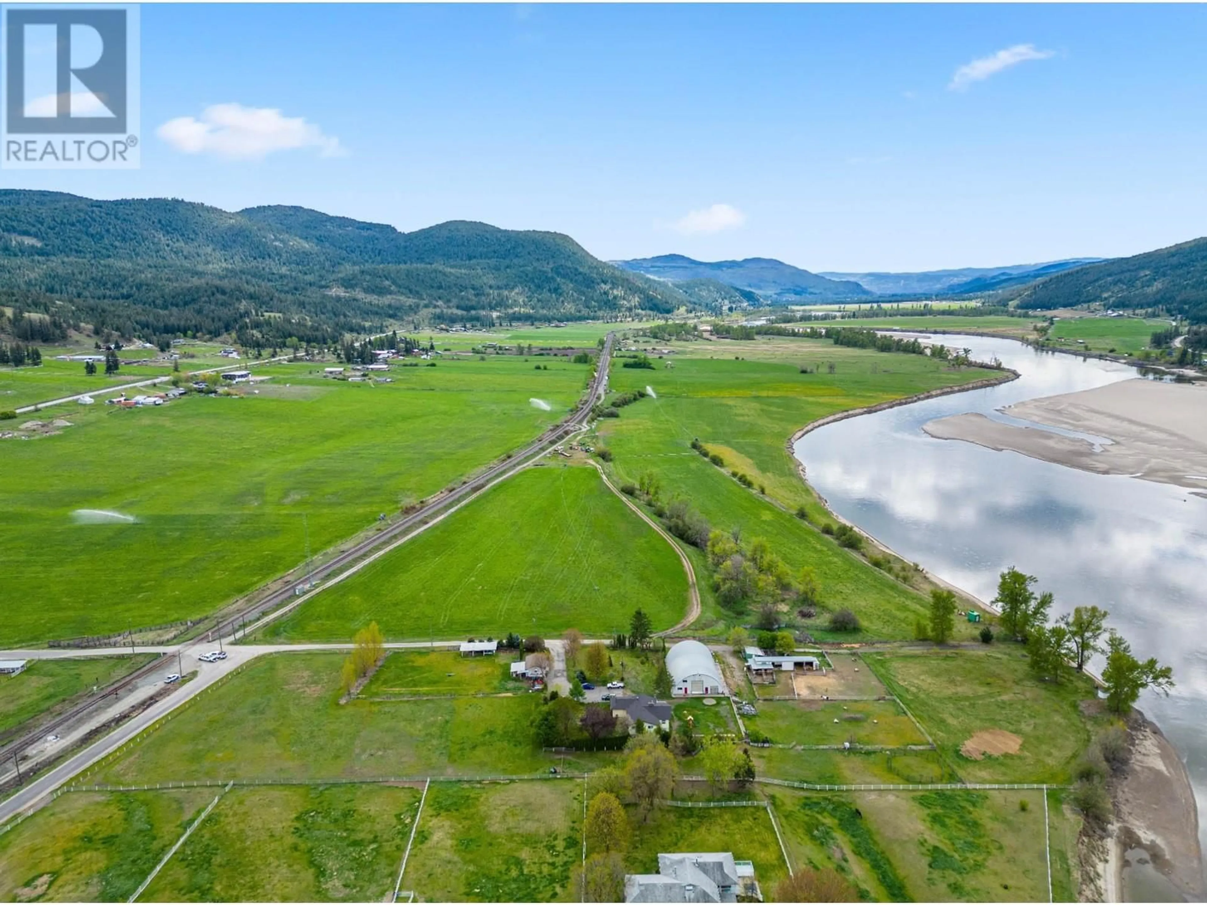 A pic from outside/outdoor area/front of a property/back of a property/a pic from drone, water/lake/river/ocean view for 157 BINGO RANCH Road, Kamloops British Columbia V0E1Z2