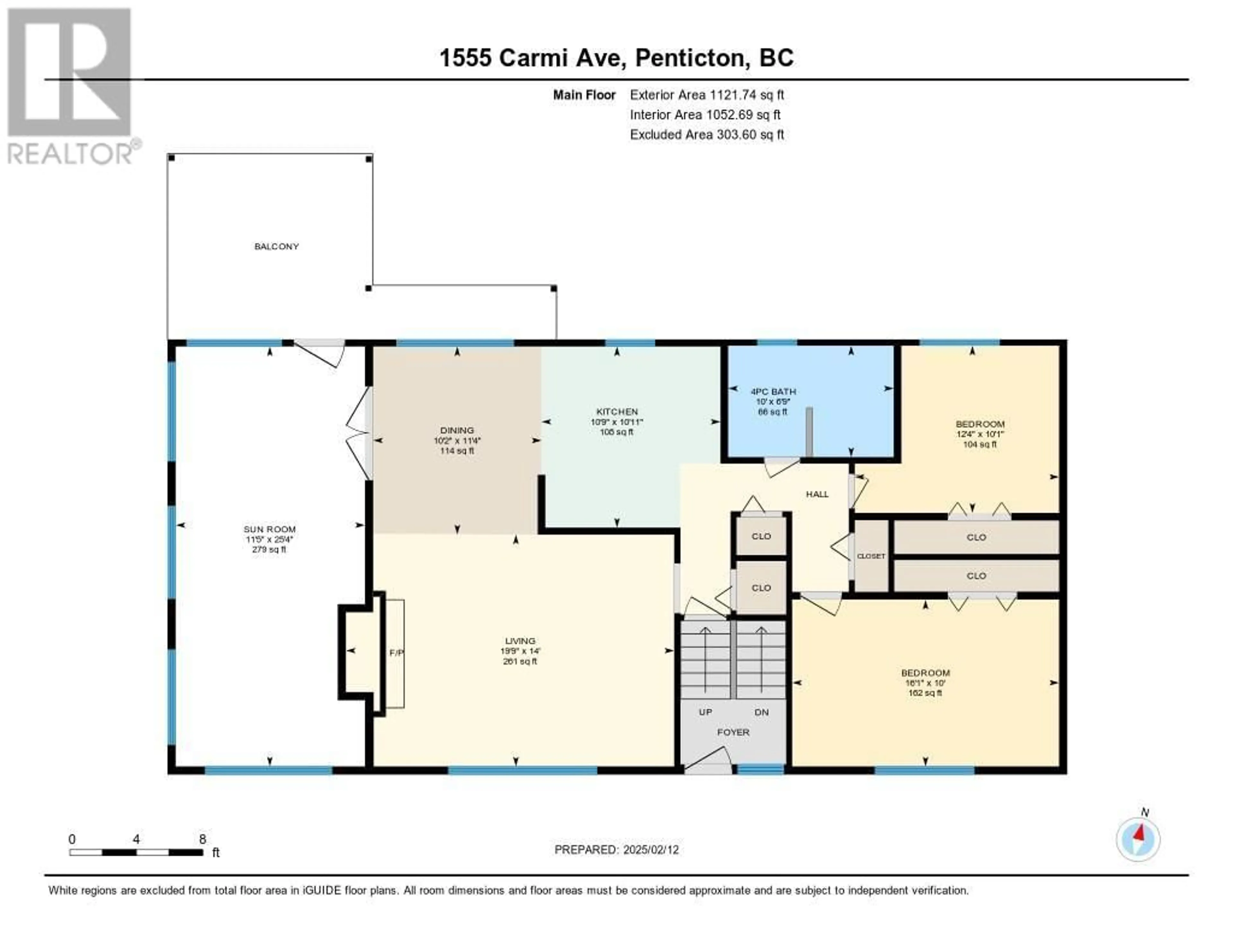 Floor plan for 1555 Carmi Avenue, Penticton British Columbia V2A8V5