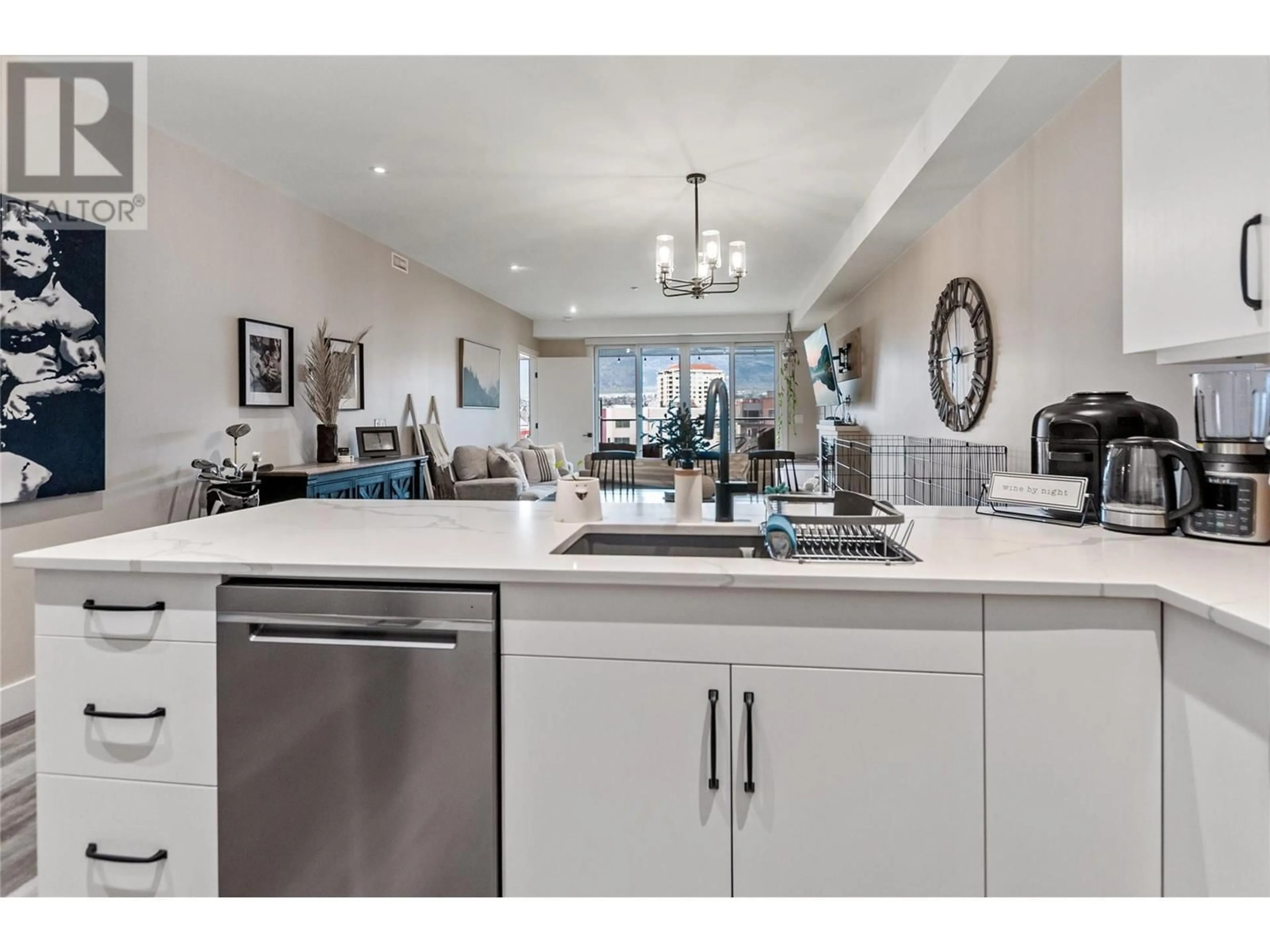 Open concept kitchen, ceramic/tile floor for 503 - 110 ELLIS STREET, Penticton British Columbia V2A9C8