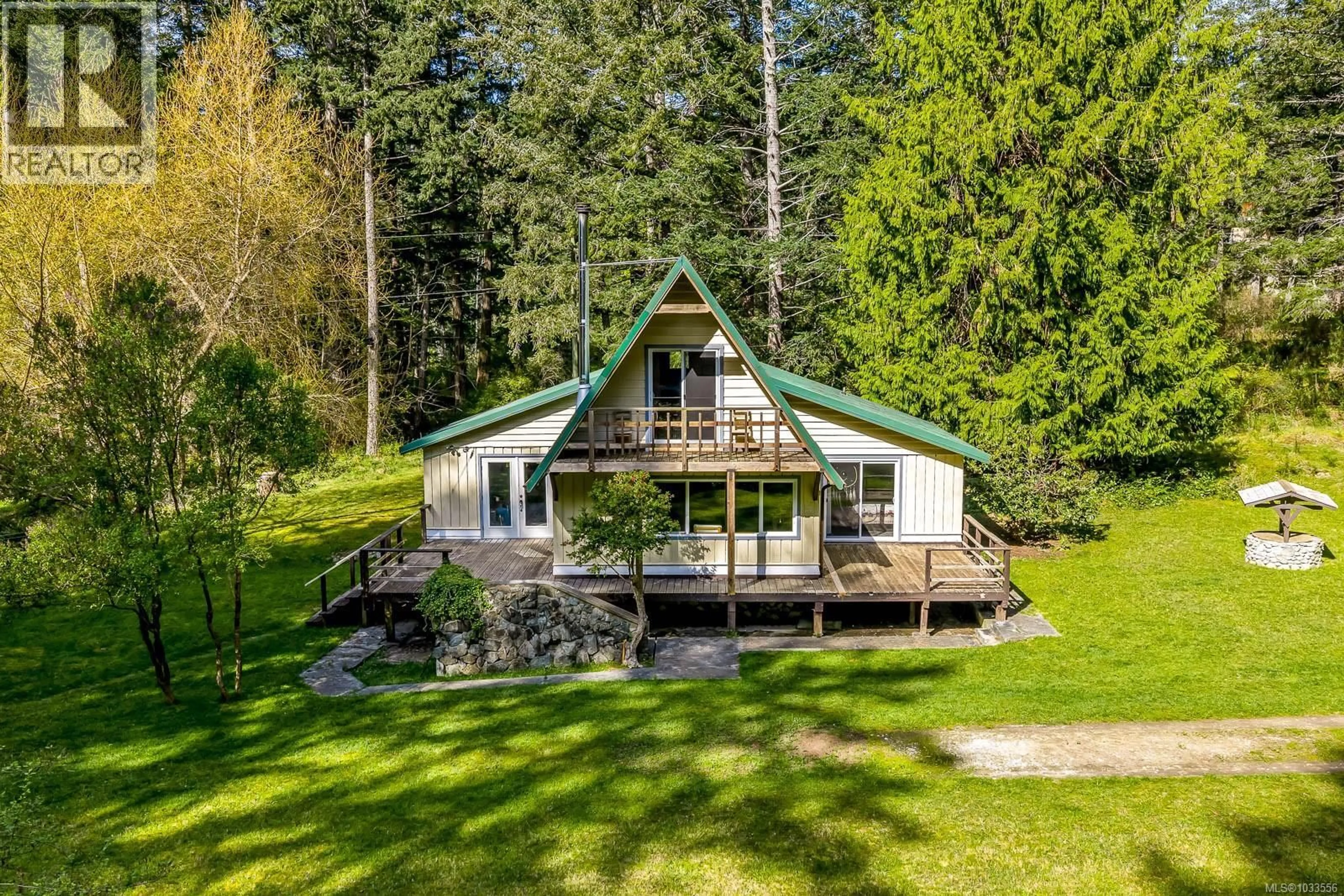 A pic from outside/outdoor area/front of a property/back of a property/a pic from drone, unknown for 1315 BARTHOLOMEW ROAD, Cortes Island British Columbia V0P1K0