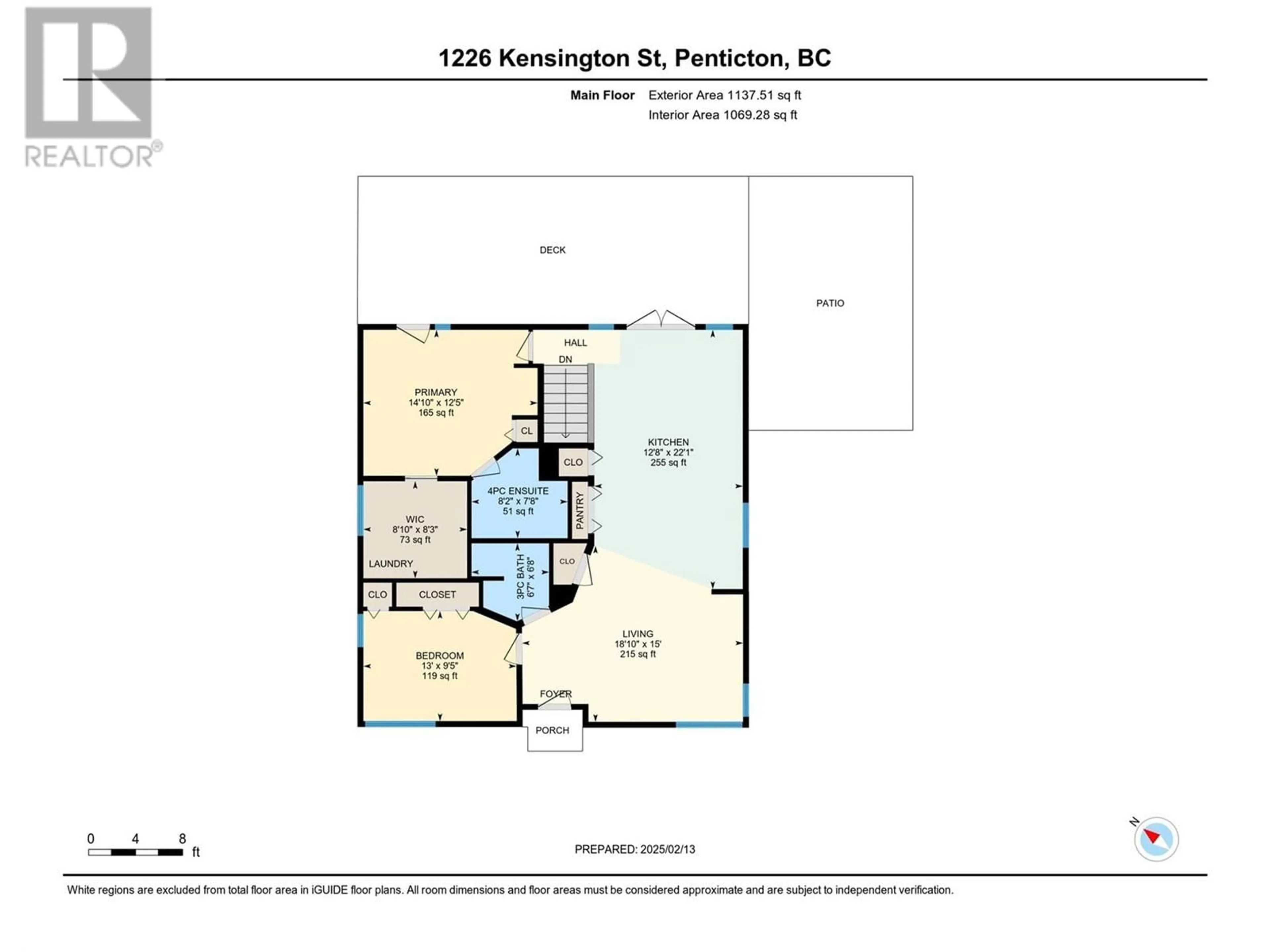 Floor plan for 1226 KENSINGTON STREET, Penticton British Columbia V2A4N4