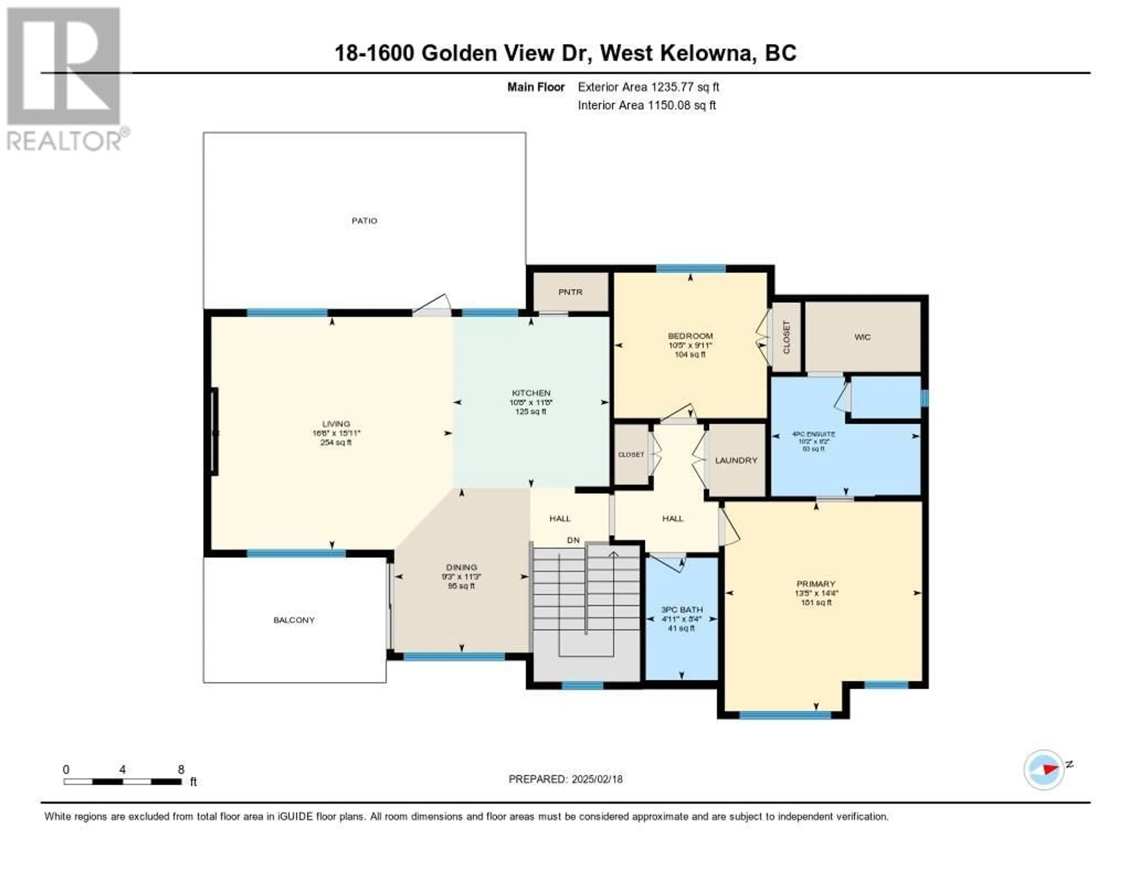 Floor plan for 1600 Golden View Drive Unit# 18, West Kelowna British Columbia V4T1Y7